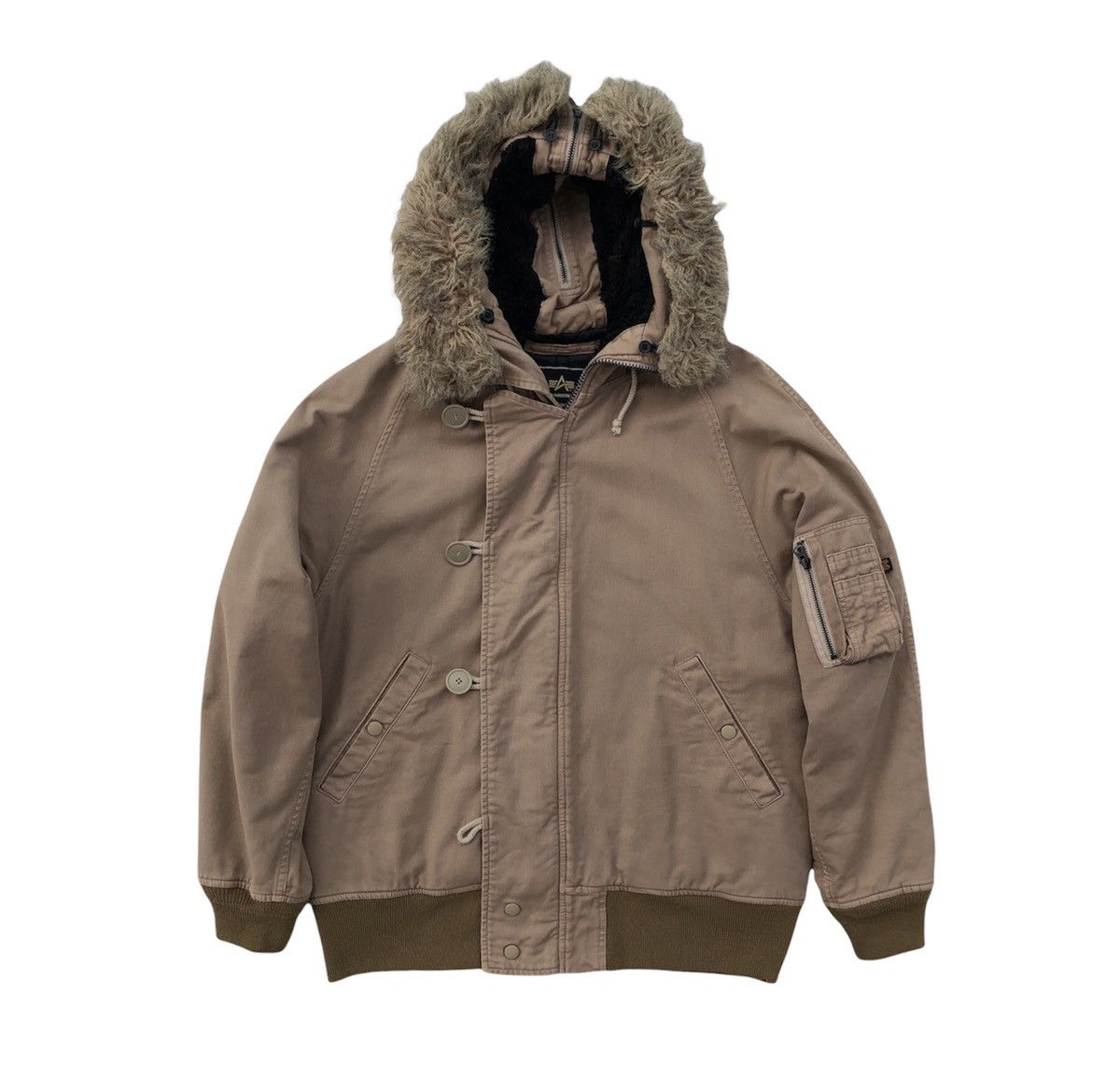 Veste N-2B Alpha Industries Grande Taille L - Verte, Armée Volante, Occasion