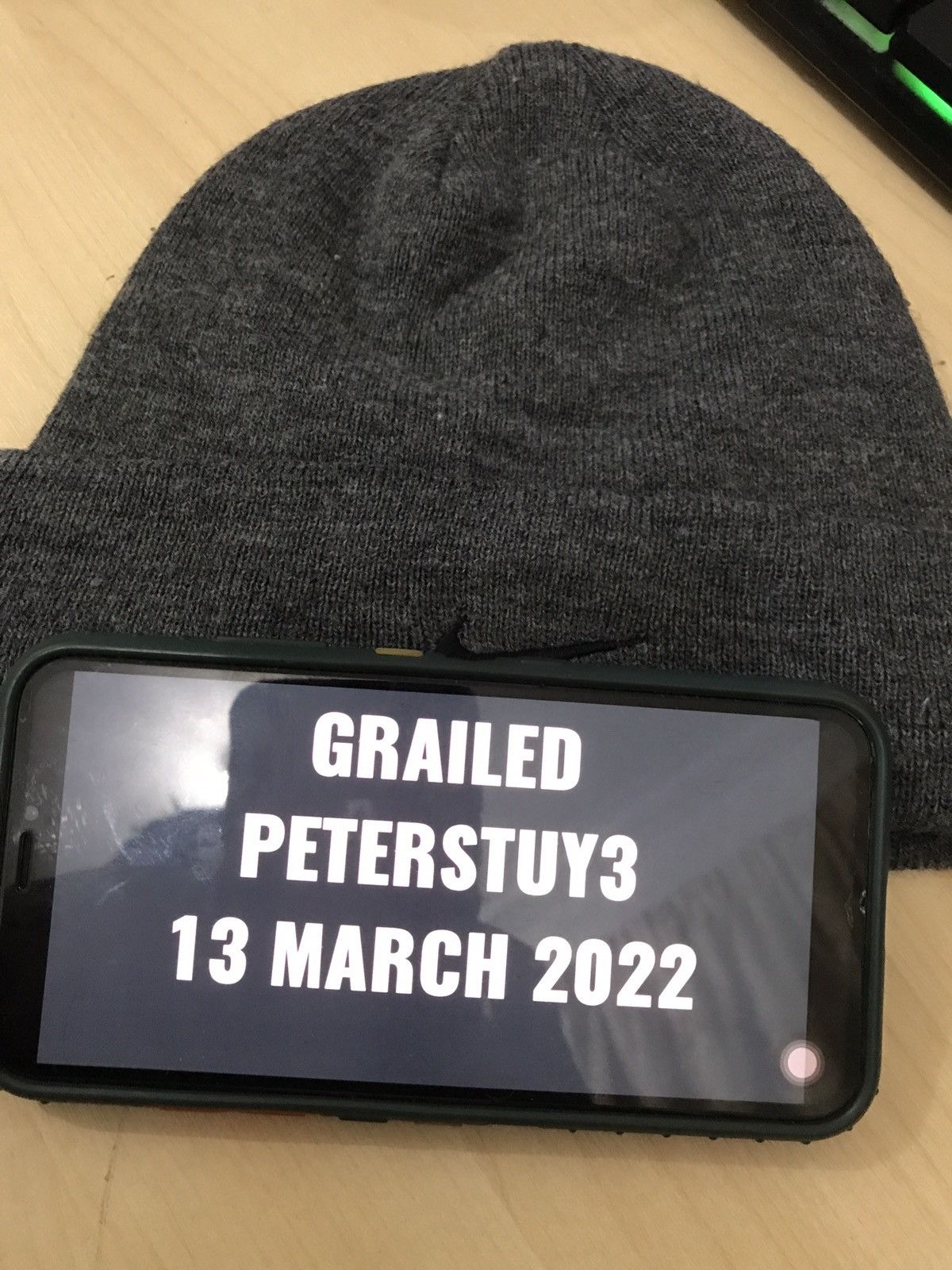 Nike Vintage Nike gray beanie Size ONE SIZE - 4 Thumbnail
