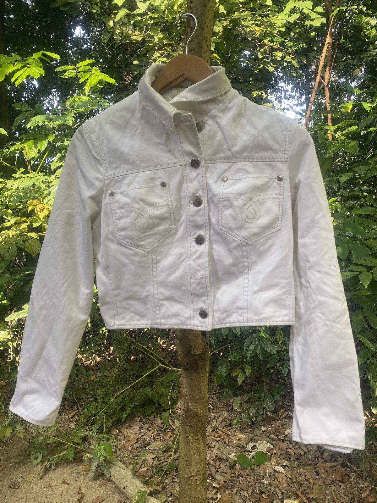 Versace VERSACE CLASSIC V2 DEMIN CROP JACKET Size XS / US 0-2 / IT 36-38 - 1 Thumbnail