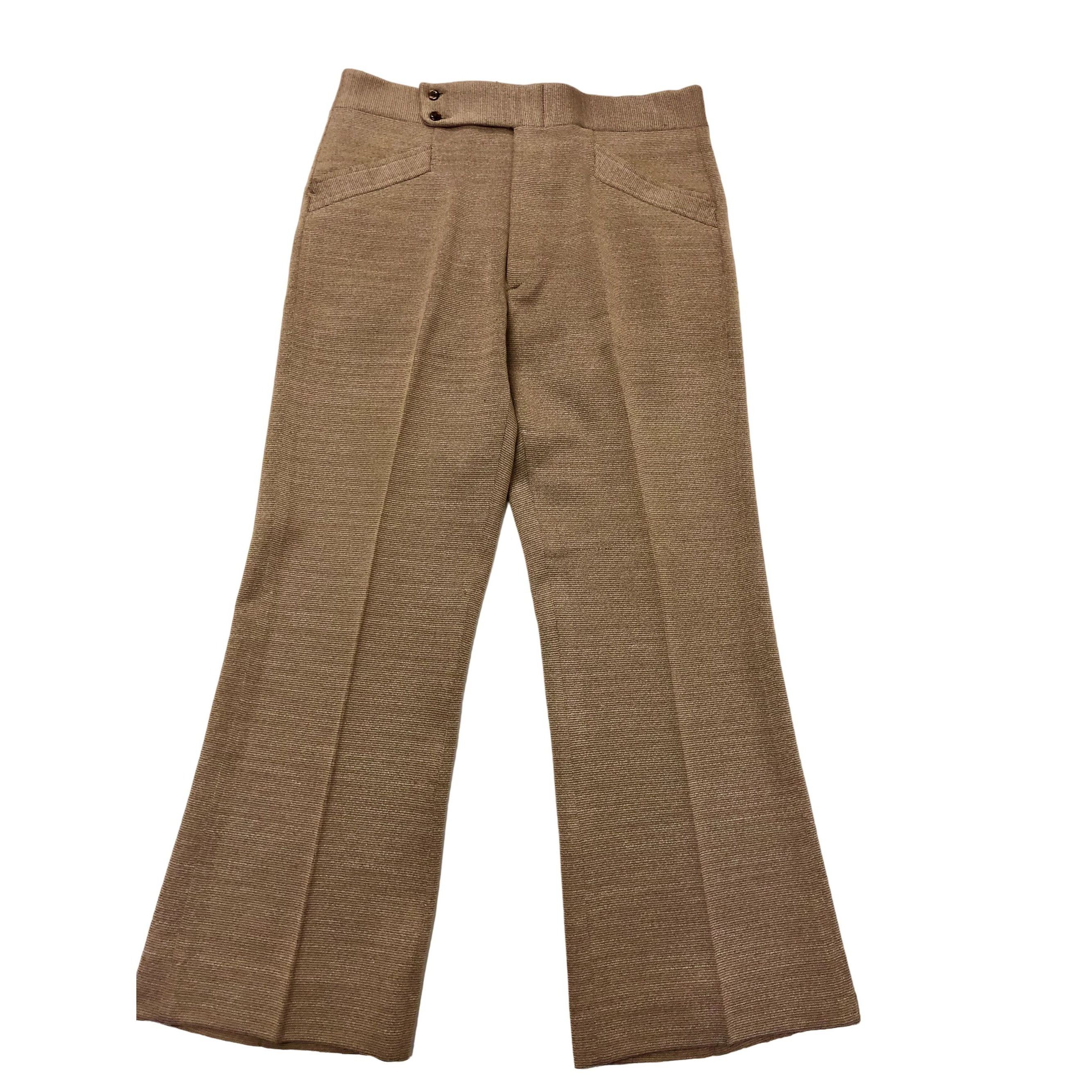 70s Haggar GOLD Textured MOD Stretchy DISCO BellBottom Pants