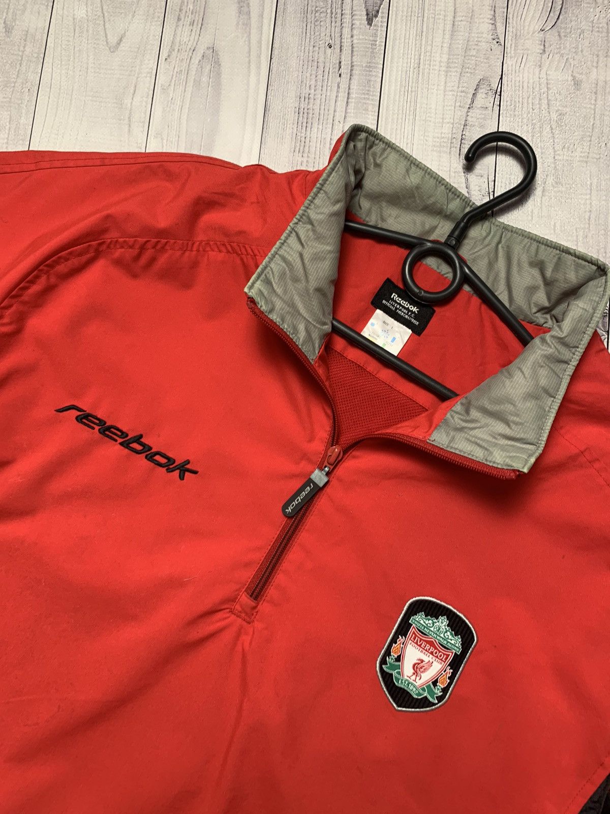 Reebok Vintage Liverpool Reebok soccer jacket size L Size US L / EU 52-54 / 3 - 4 Thumbnail
