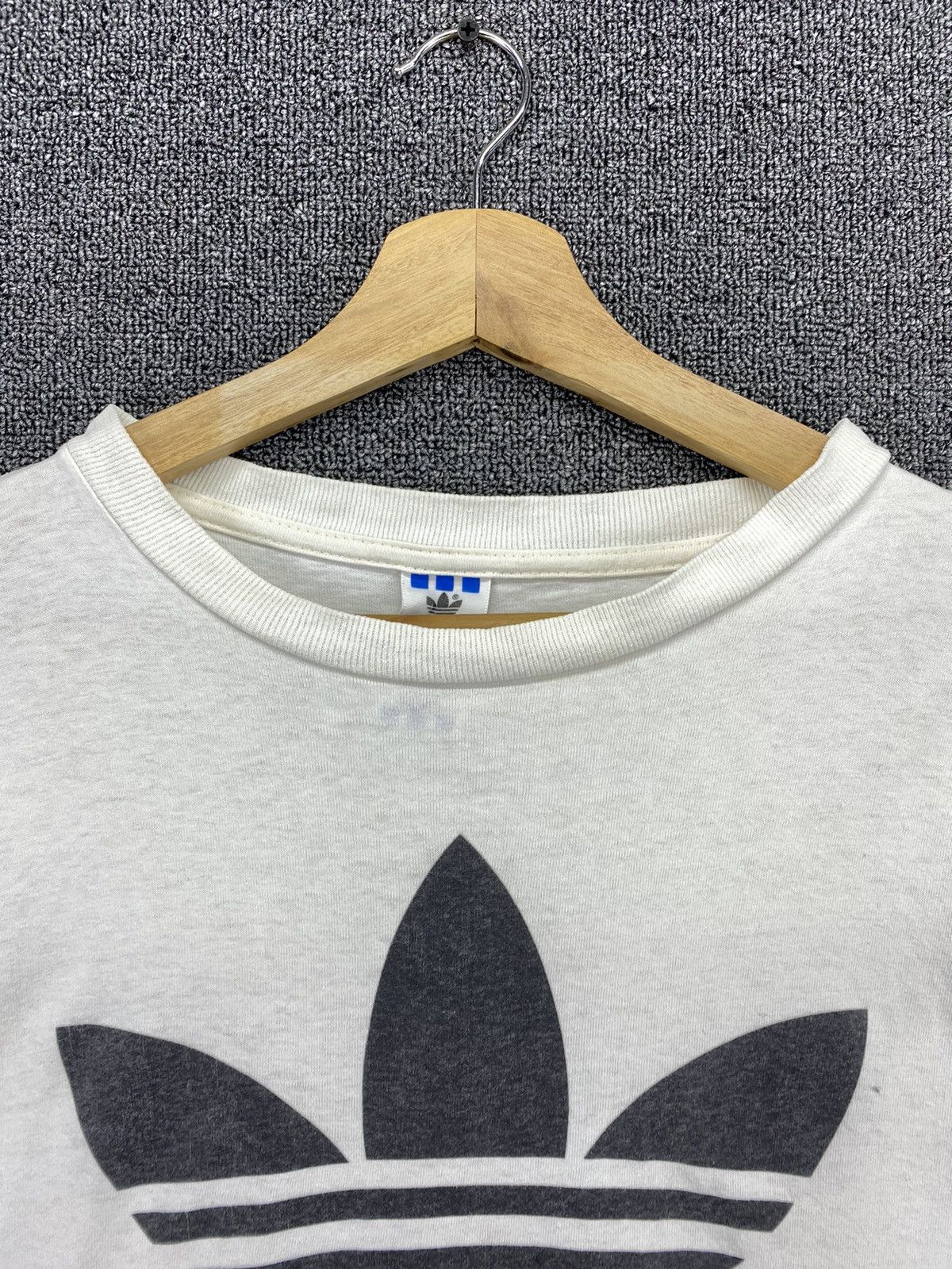 Adidas Vintage Adidas Trefoils Big Logo Print Mirror Tees T Shirts Size US M / EU 48-50 / 2 - 7 Thumbnail