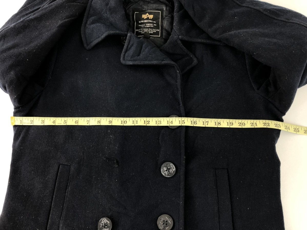 Alpha Industries × Vintage Alpha Industries Padded Button Double Breasted Peajacket Size US L / EU 52-54 / 3 - 9 Thumbnail