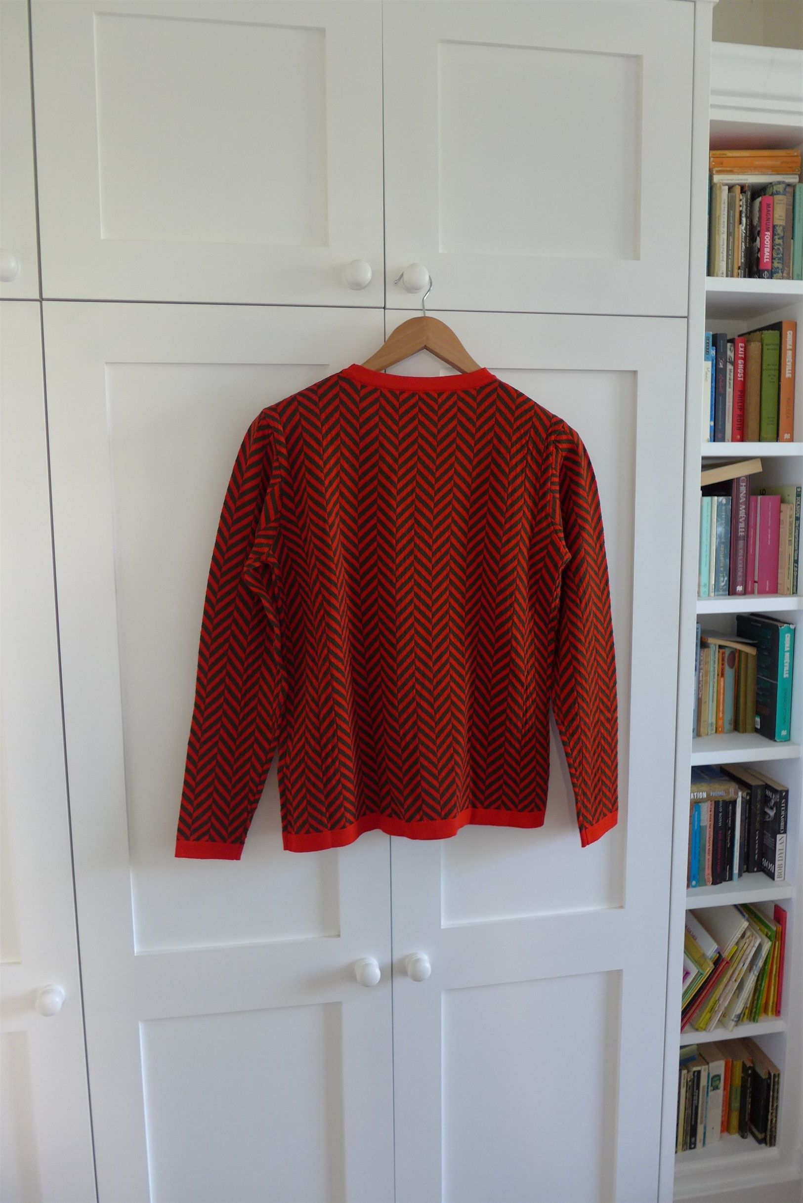 Barena Barena Ato Sweater Knit - Red & Green Herringbone Wool Size US S / EU 44-46 / 1 - 2 Thumbnail