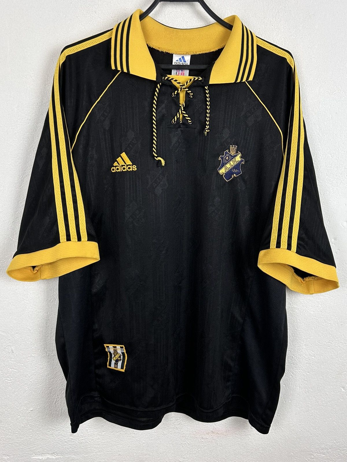 Adidas 90s Vintage Aik Allsvenskan 1998/99 Home Kit Soccer Jersey Grailed
