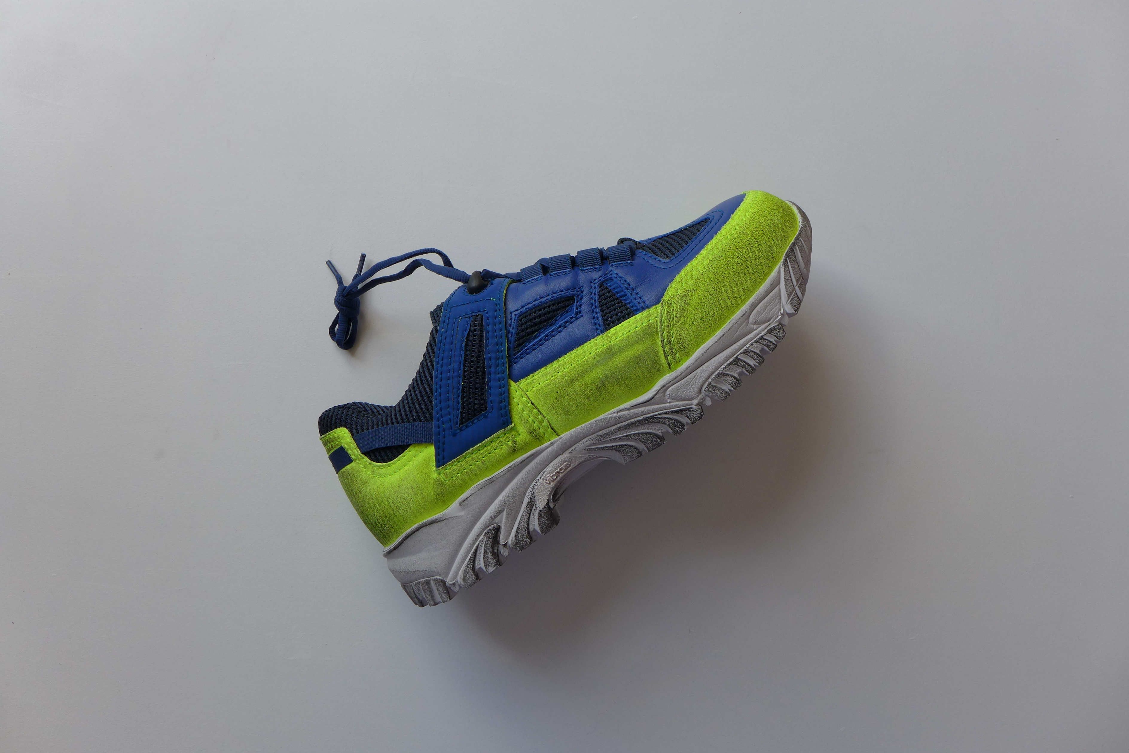 Maison Margiela Margiela Security Sneakers - Navy & Yellow Size US 8 / EU 41 - 3 Thumbnail