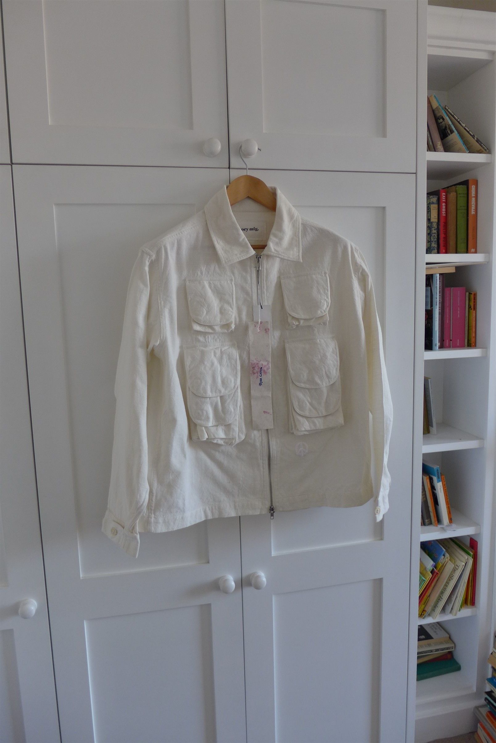 Story Mfg. Story Mfg. Algebra Jacket - Ecru Slub Organic Cotton Size US M / EU 48-50 / 2 - 4 Thumbnail