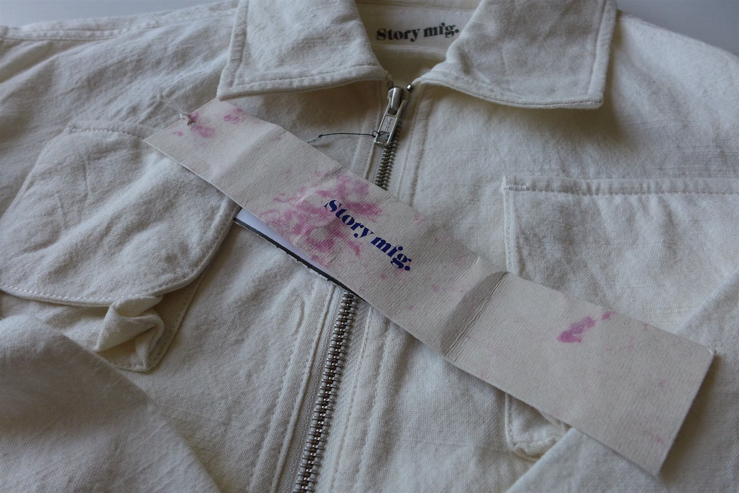 Story Mfg. Story Mfg. Algebra Jacket - Ecru Slub Organic Cotton Size US M / EU 48-50 / 2 - 9 Thumbnail