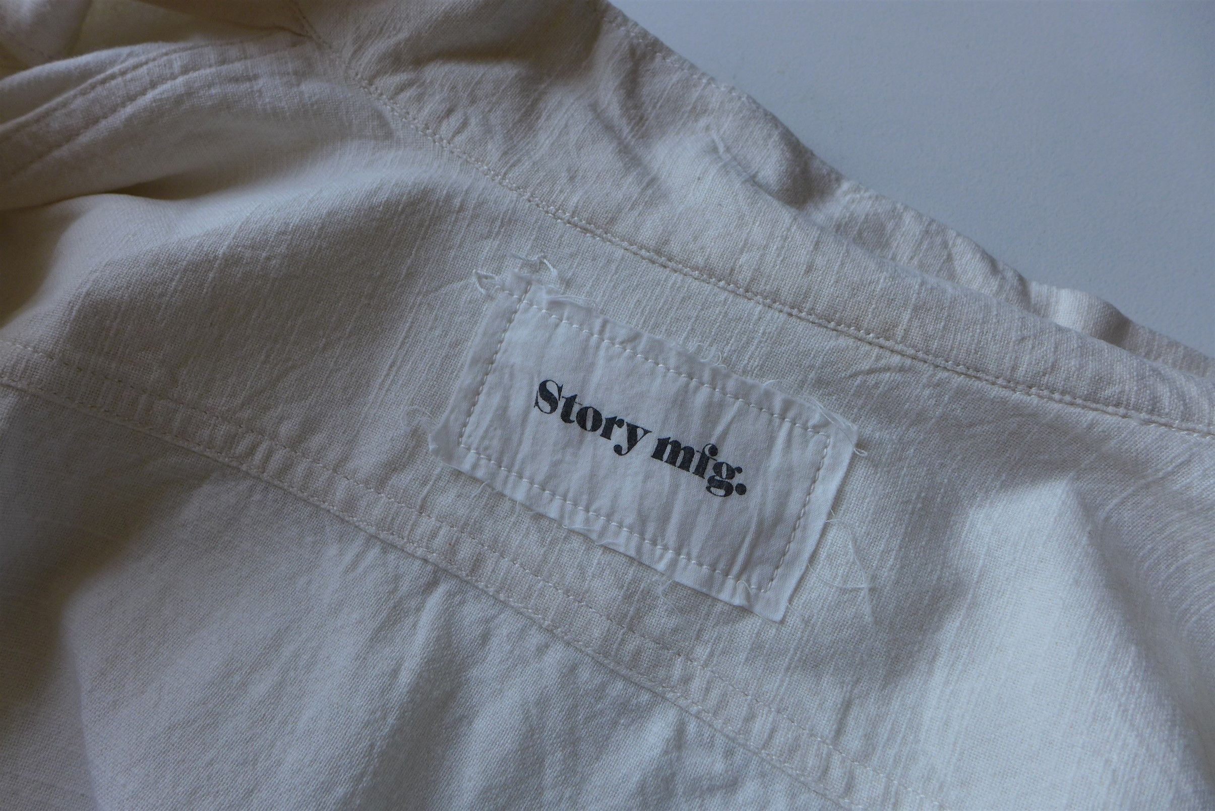 Story Mfg. Story Mfg. Algebra Jacket - Ecru Slub Organic Cotton Size US M / EU 48-50 / 2 - 12 Thumbnail