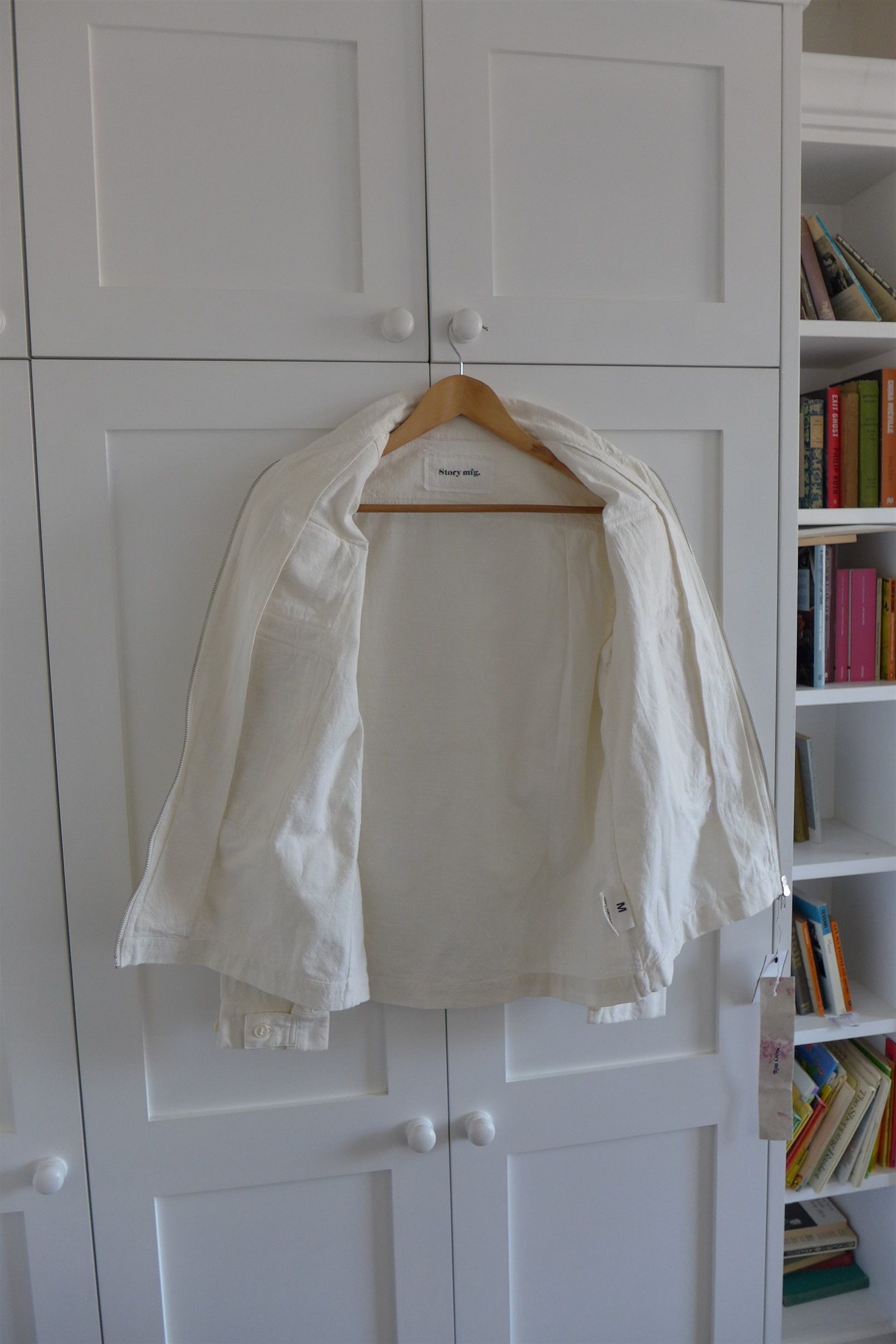 Story Mfg. Story Mfg. Algebra Jacket - Ecru Slub Organic Cotton Size US M / EU 48-50 / 2 - 6 Thumbnail