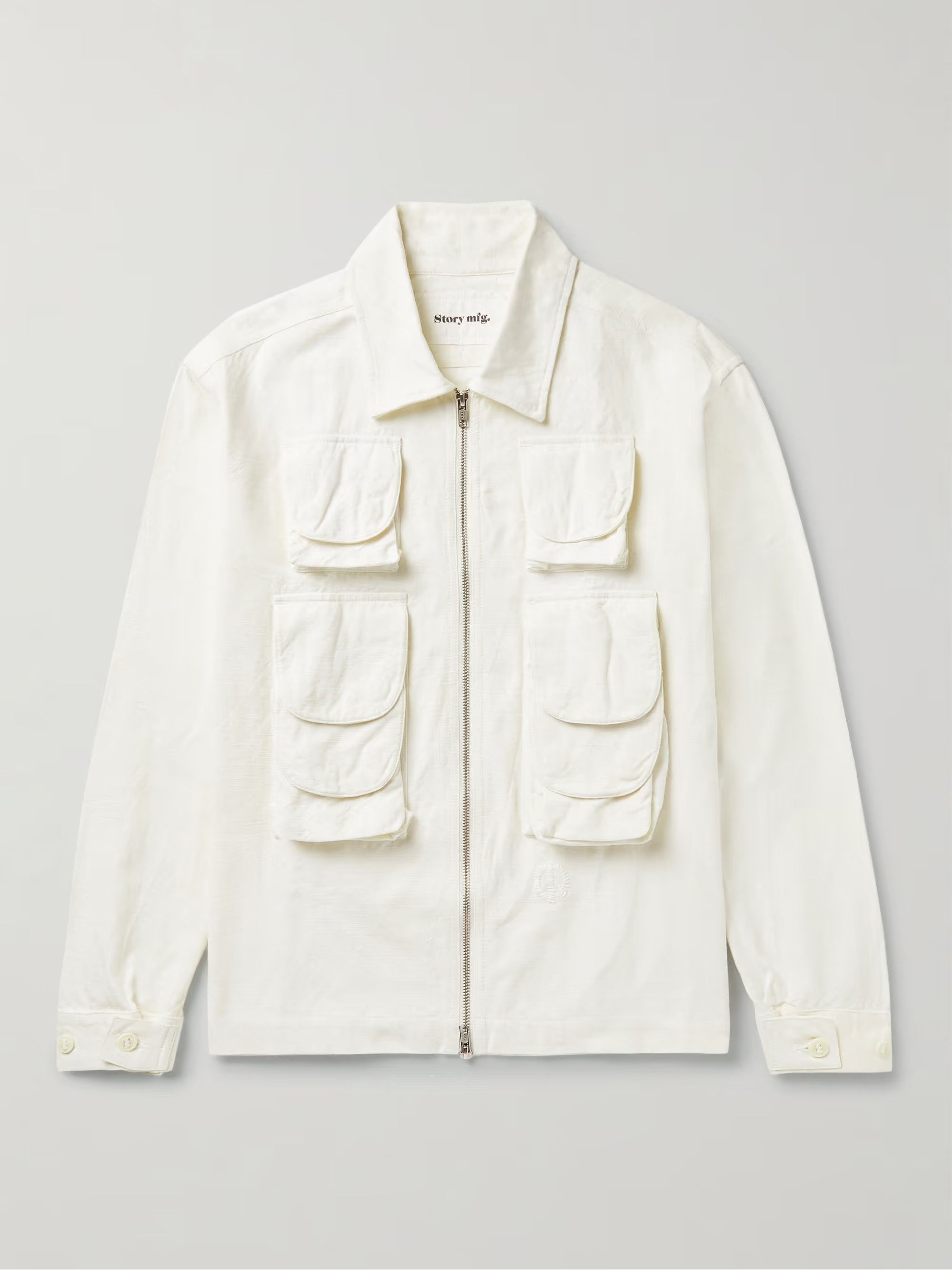 Story Mfg. Algebra Jacket - Ecru Slub Organic Cotton