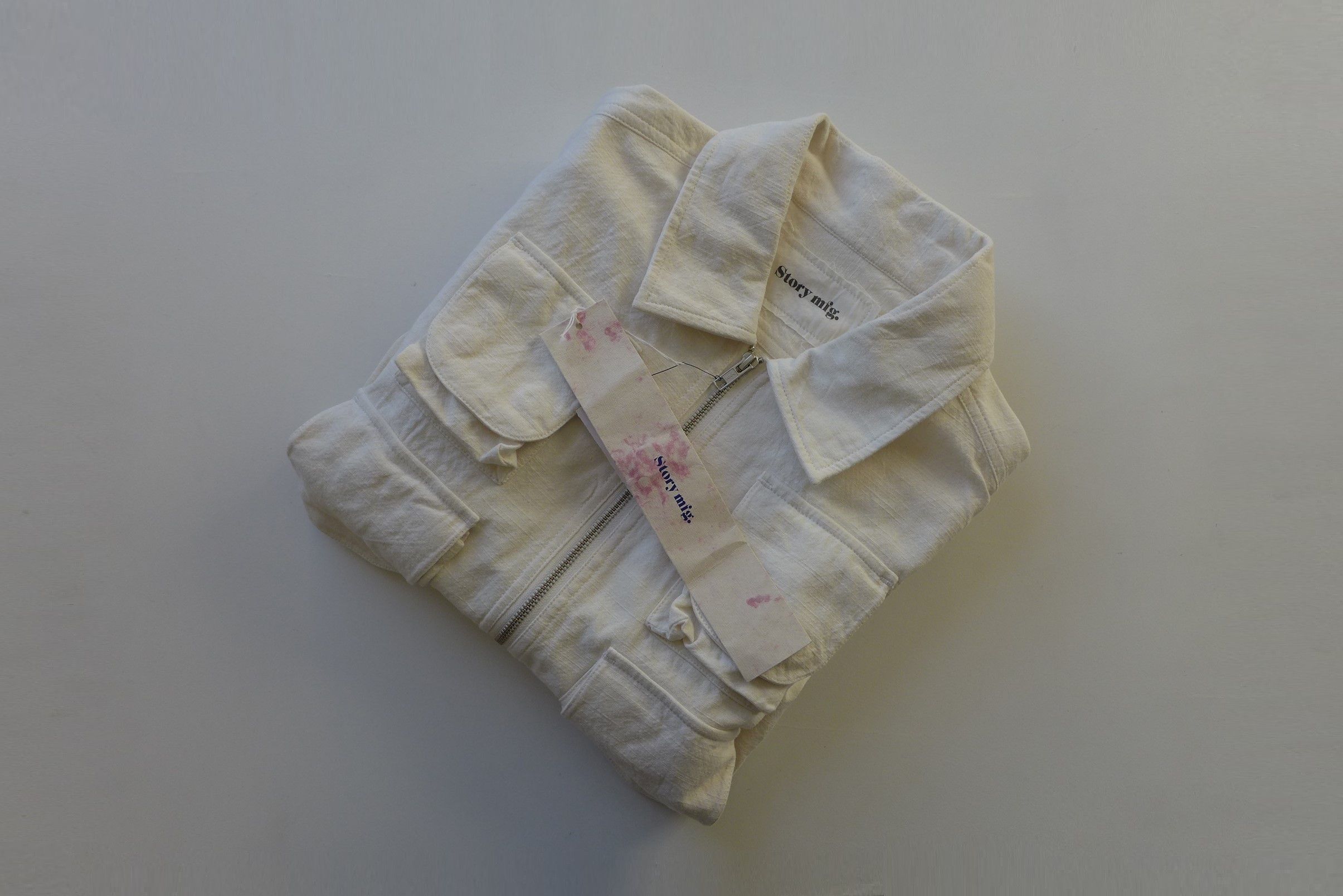 Story Mfg. Story Mfg. Algebra Jacket - Ecru Slub Organic Cotton Size US M / EU 48-50 / 2 - 7 Thumbnail