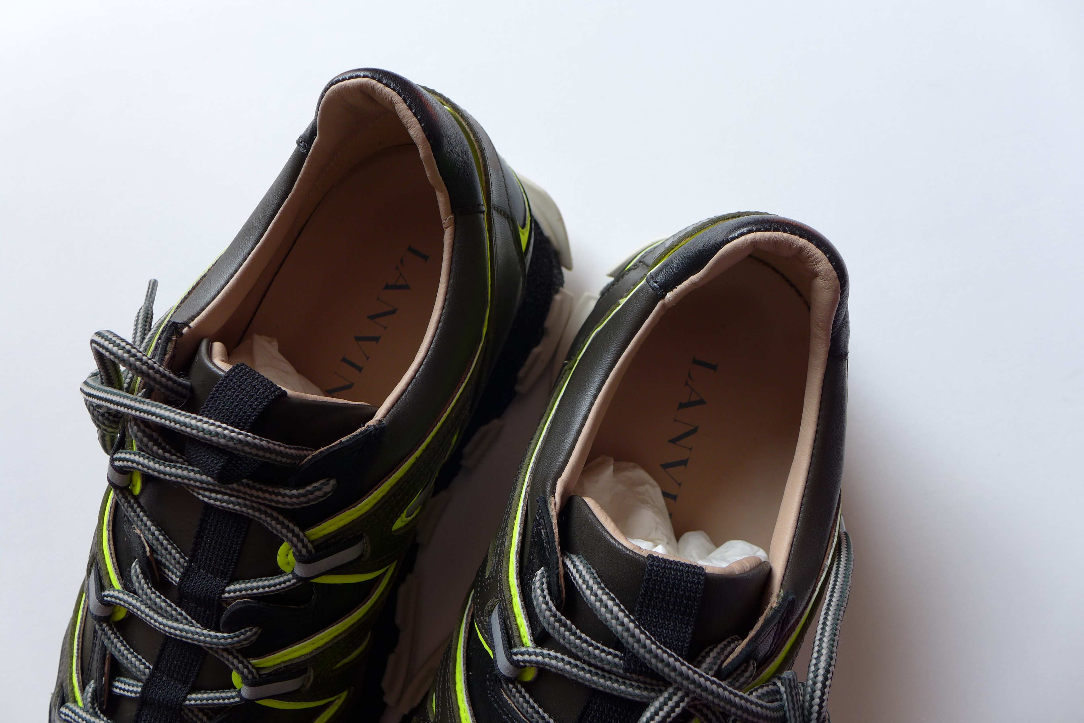 Lanvin Lanvin Lightning Sneakers - Dark Khaki / Lightning Yellow Size US 10 / EU 43 - 7 Thumbnail