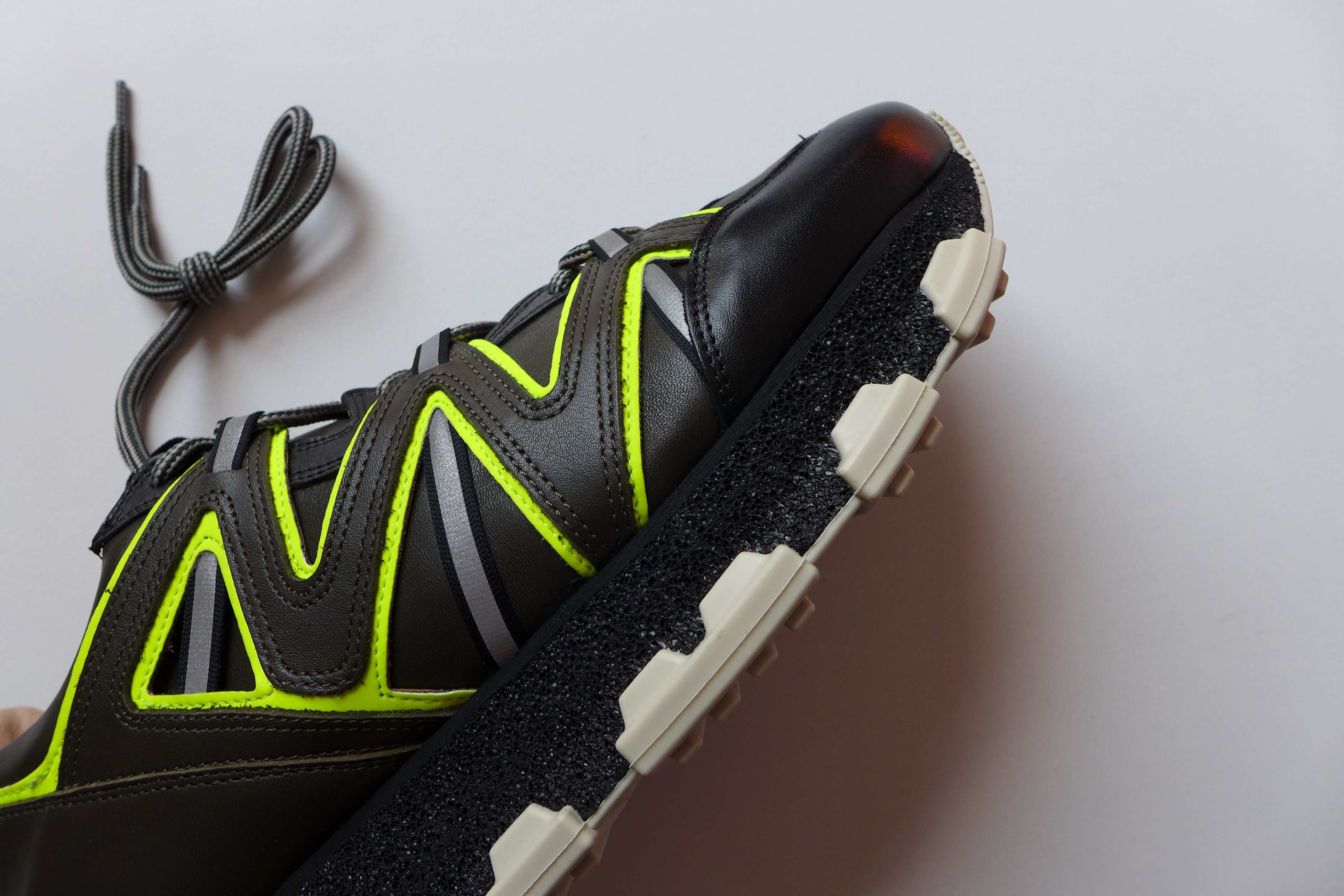 Lanvin Lanvin Lightning Sneakers - Dark Khaki / Lightning Yellow Size US 10 / EU 43 - 10 Thumbnail