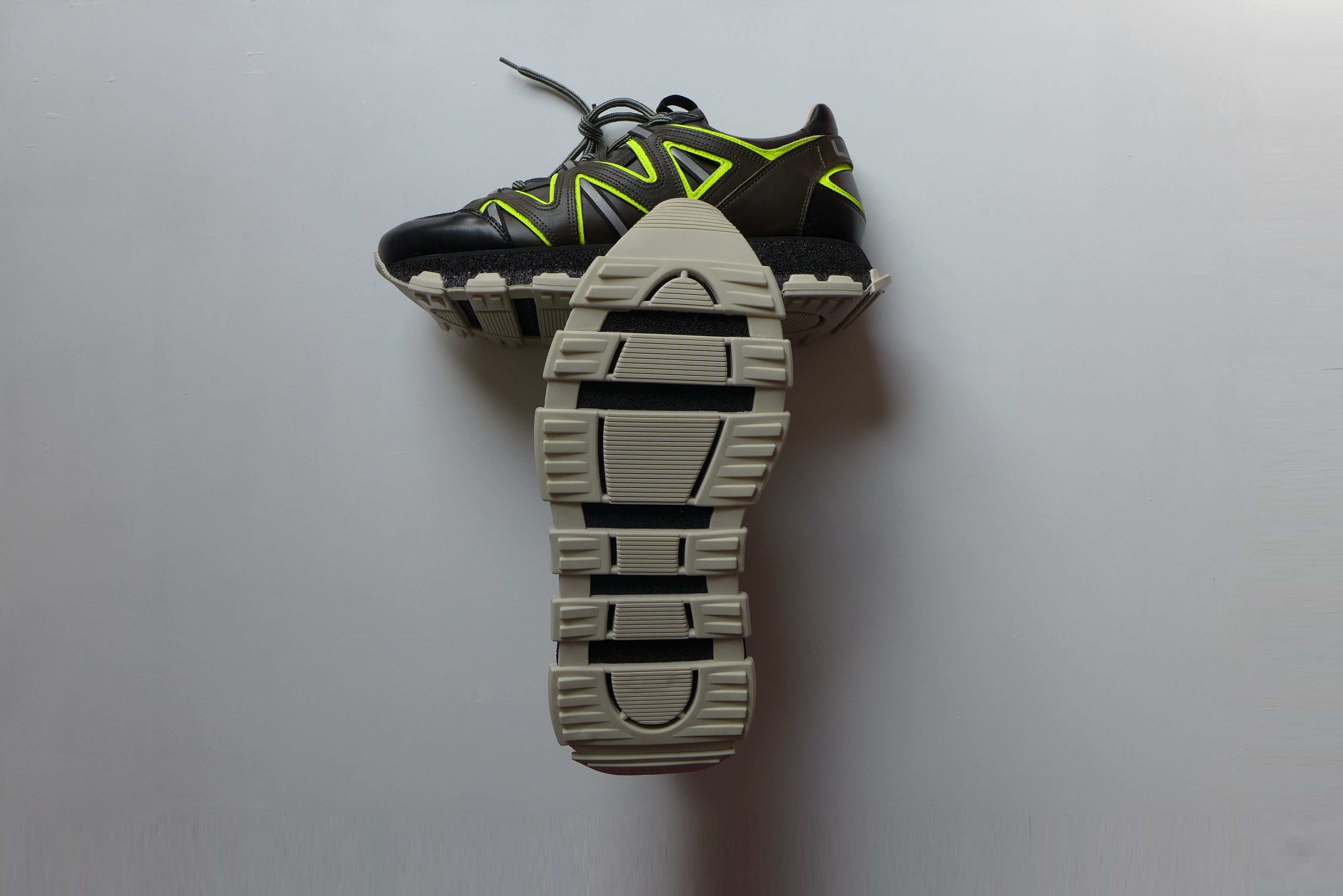 Lanvin Lanvin Lightning Sneakers - Dark Khaki / Lightning Yellow Size US 10 / EU 43 - 14 Thumbnail