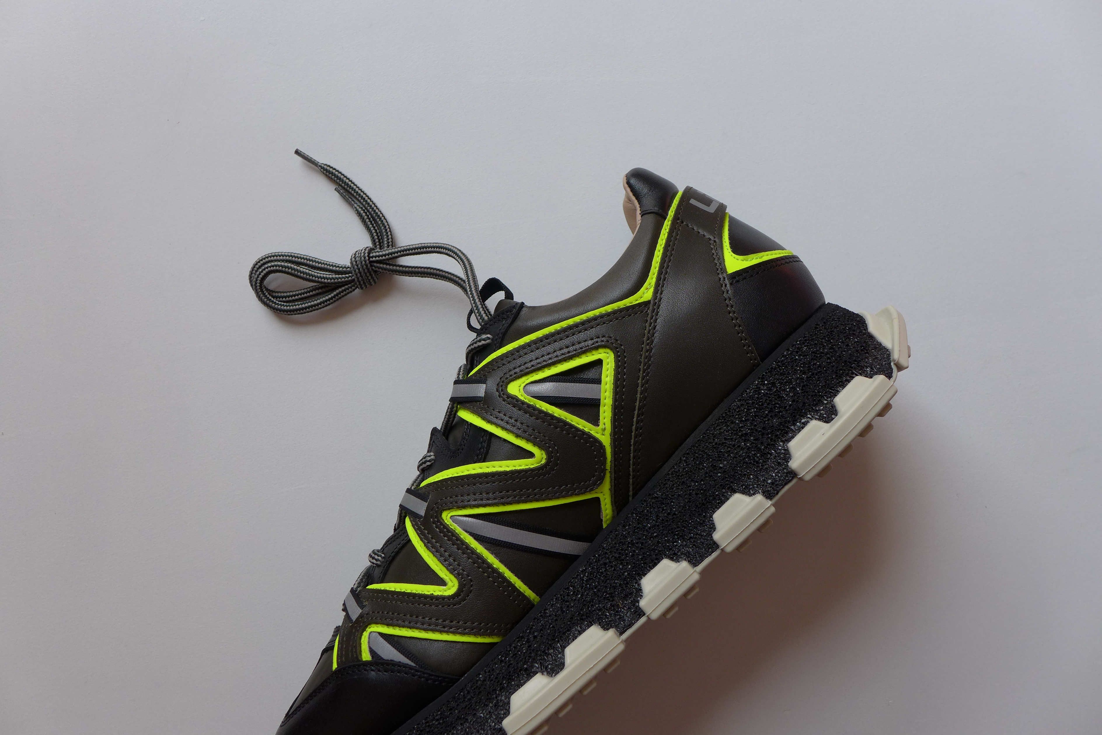 Lanvin Lanvin Lightning Sneakers - Dark Khaki / Lightning Yellow Size US 10 / EU 43 - 11 Thumbnail