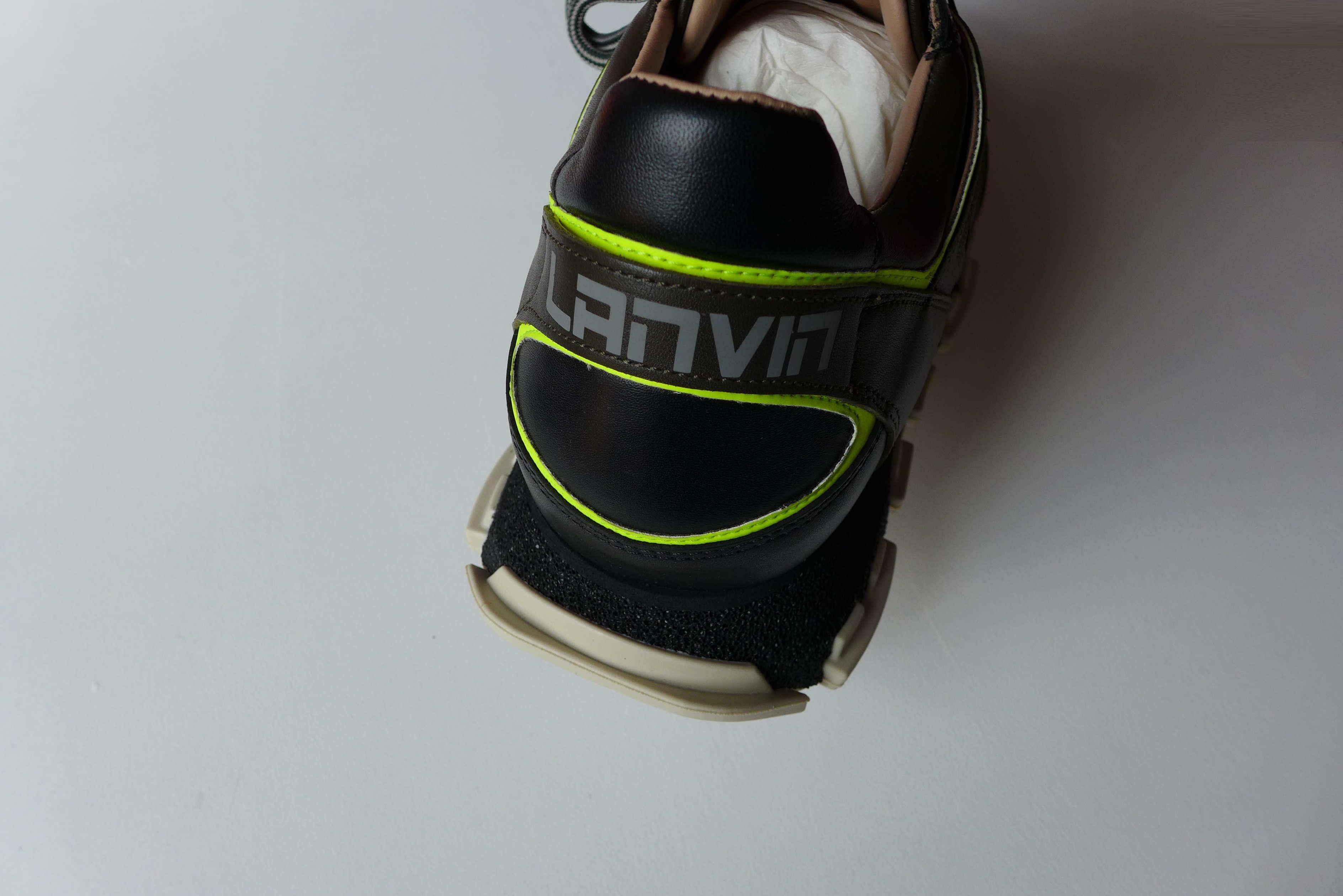 Lanvin Lanvin Lightning Sneakers - Dark Khaki / Lightning Yellow Size US 10 / EU 43 - 12 Thumbnail