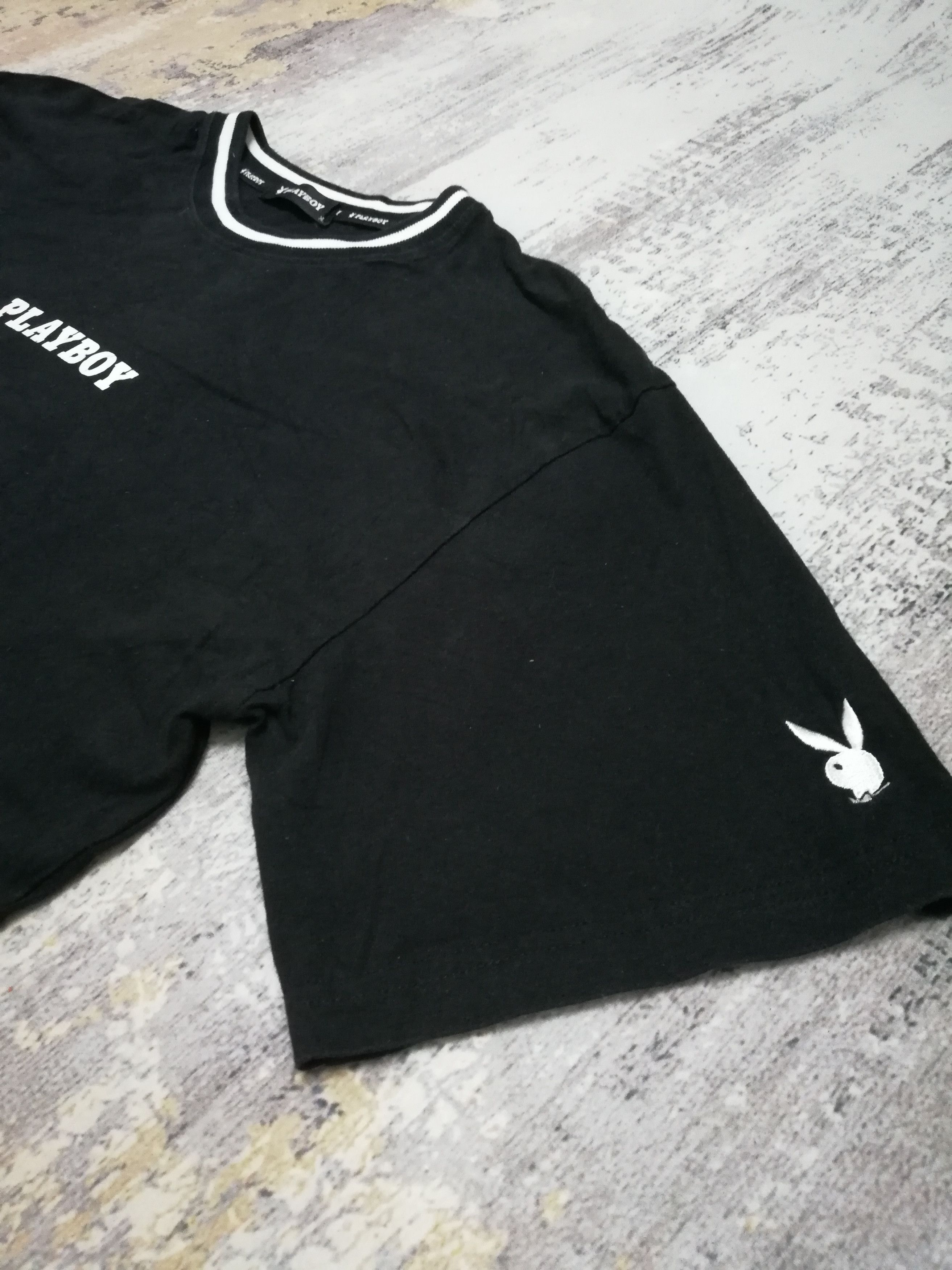 Playboy Vintage Plaboy Bunny Head Ringer Short Sleeve Shirt Size US XL / EU 56 / 4 - 6 Thumbnail