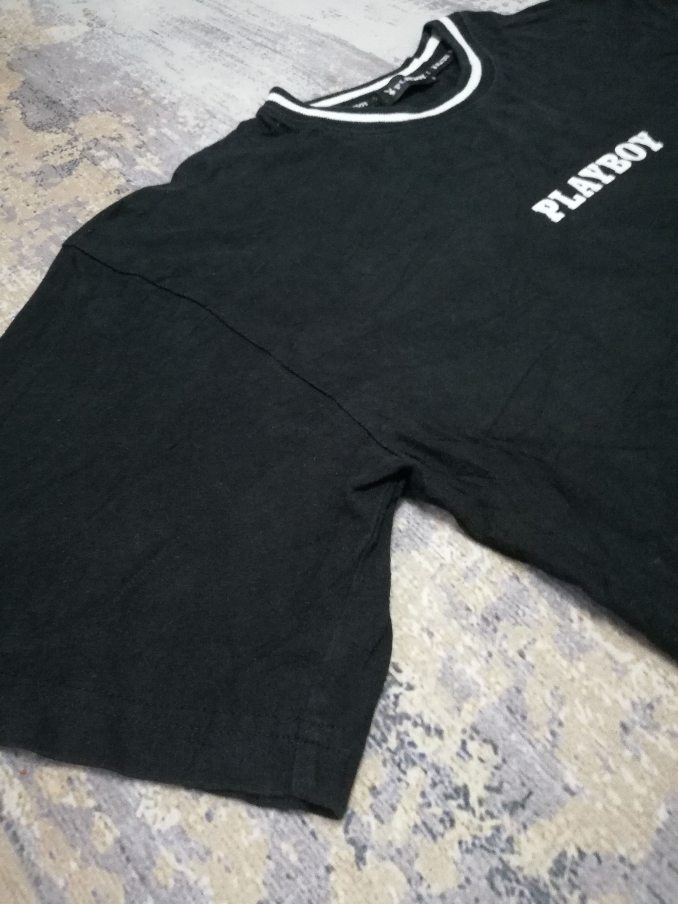 Playboy Vintage Plaboy Bunny Head Ringer Short Sleeve Shirt Size US XL / EU 56 / 4 - 5 Thumbnail