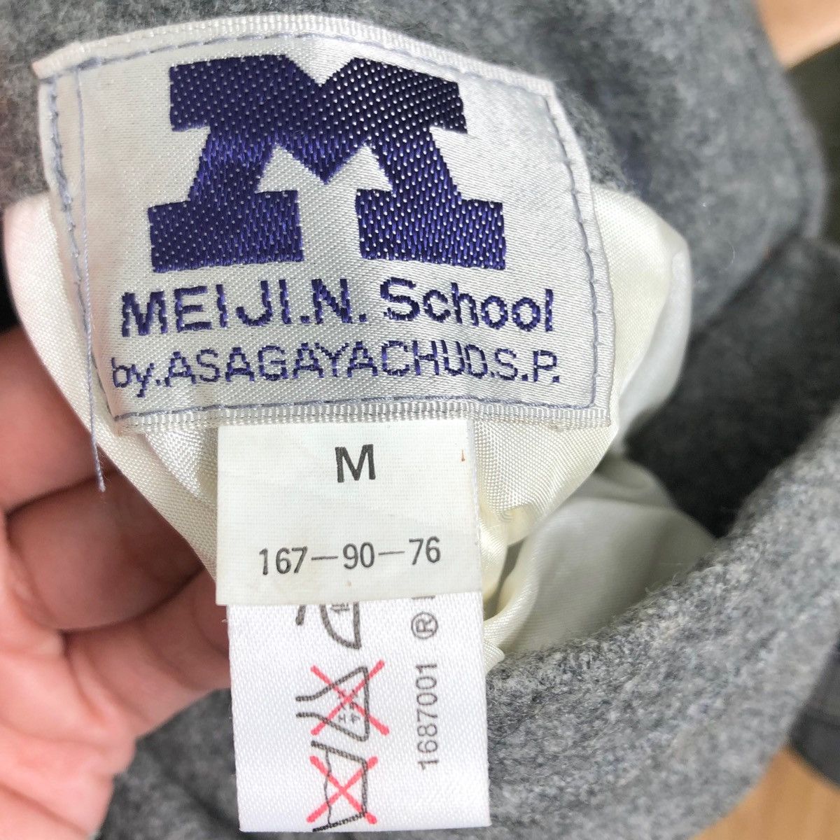 MEIJI.N. SCHOOL Japanese School Reversible Bomber Jacket