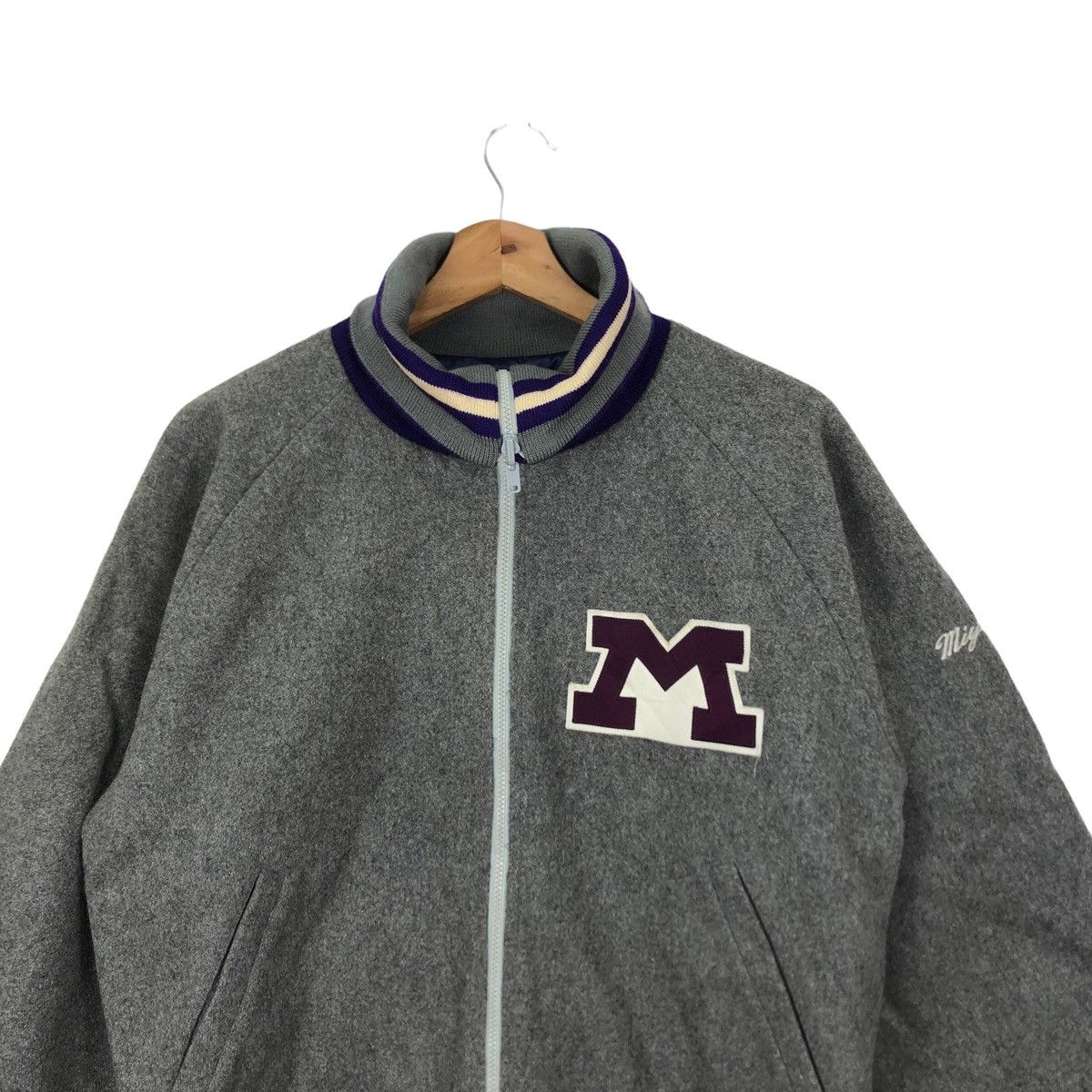 MEIJI.N. SCHOOL Japanese School Reversible Bomber Jacket