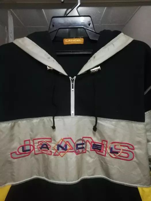 Lancel × Vintage Lancel Jeans Hoodies Y2K Fashion Embroidery Big Logo Shirt Size US L / EU 52-54 / 3 - 3 Thumbnail