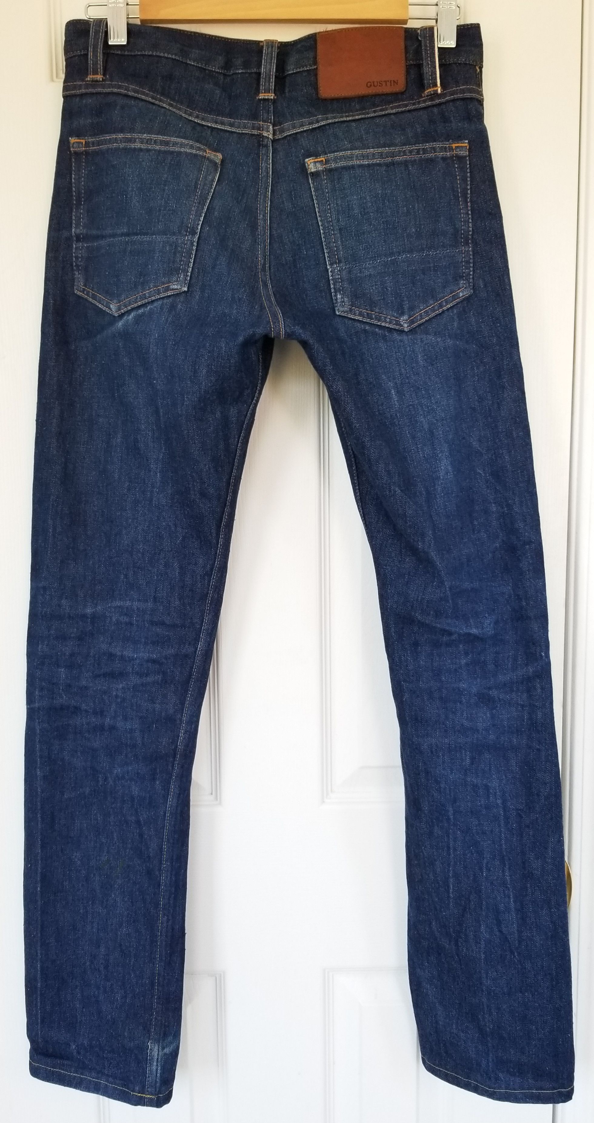 Gustin Gustin Americana Raw Selvedge Indigo Denim Jeans APC SLP Size US 30 / EU 46 - 3 Thumbnail