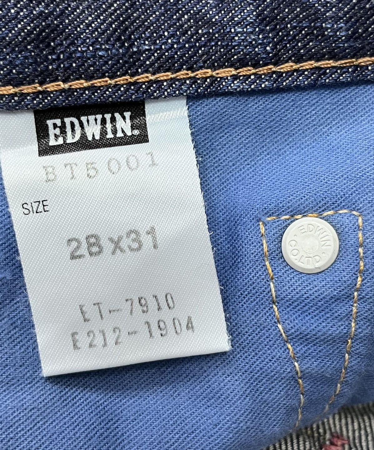 Japanese Brand FYE FLARE🔥Vintage EDWIN BLUE TRIP Ripped Distressed Denim Size 30" / US 8 / IT 44 - 15 Thumbnail