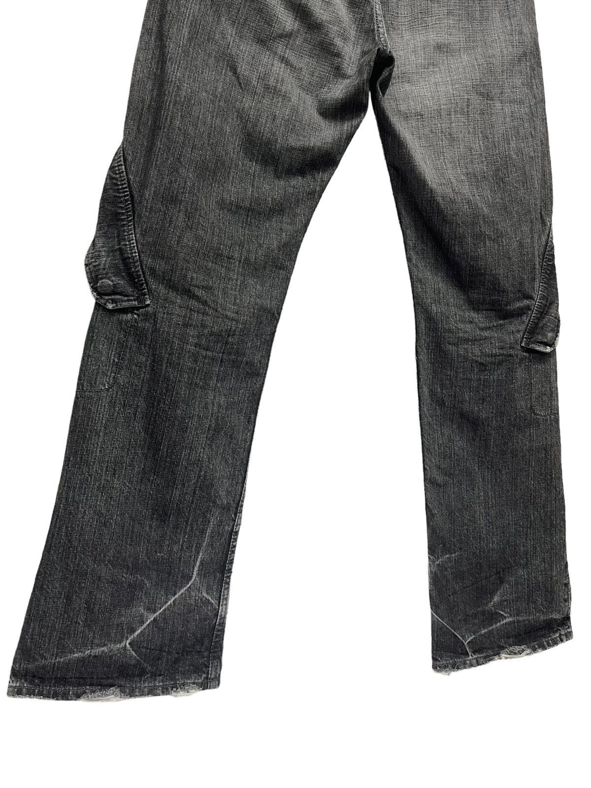 Japanese Brand × Vintage 🔫 Vintage SLOW GUN JAPAN Zipper Leg Flare Distressed Black Size US 32 / EU 48 - 16 Thumbnail
