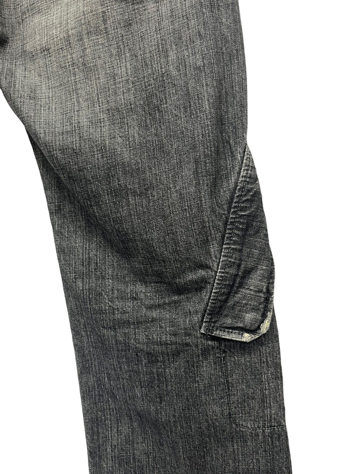 Japanese Brand × Vintage 🔫 Vintage SLOW GUN JAPAN Zipper Leg Flare Distressed Black Size US 32 / EU 48 - 15 Thumbnail