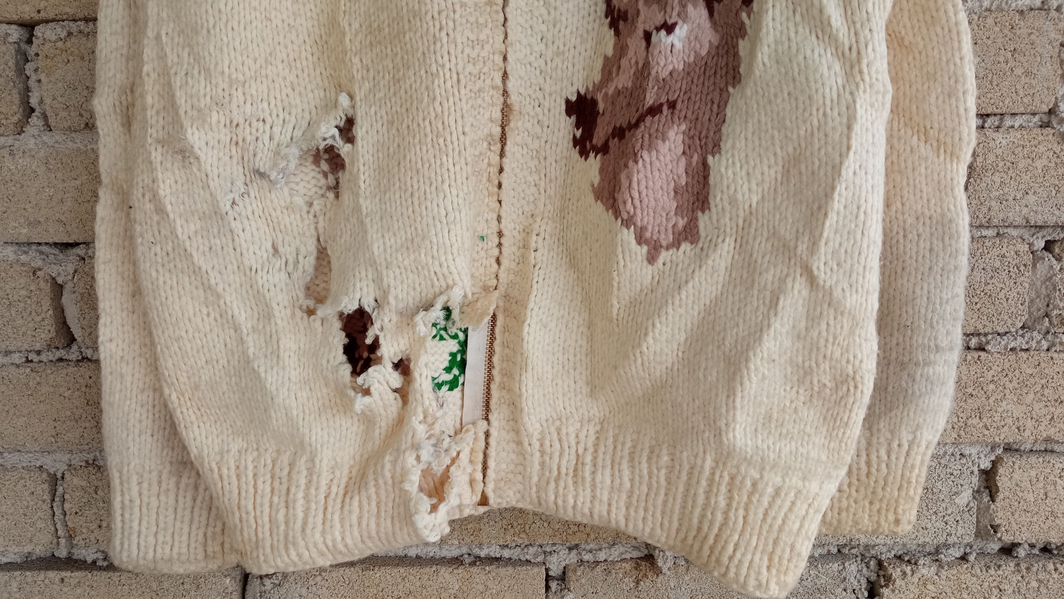 Japanese Brand × Vintage 🔥🔥Vintage Japanese Brand Distressed Knitwear Sweatshirt Size US M / EU 48-50 / 2 - 8 Thumbnail