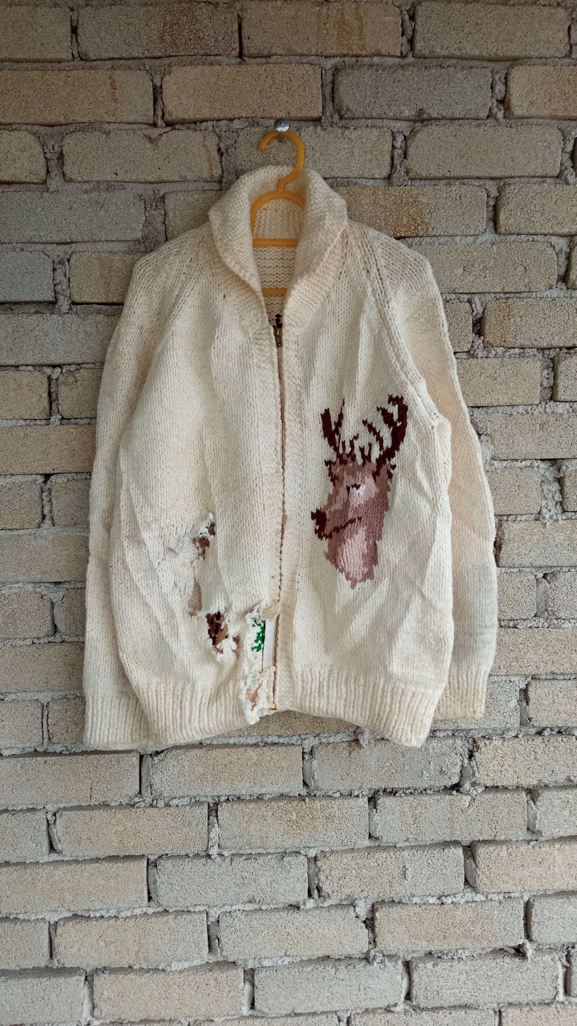 Japanese Brand × Vintage 🔥🔥Vintage Japanese Brand Distressed Knitwear Sweatshirt Size US M / EU 48-50 / 2 - 1 Thumbnail
