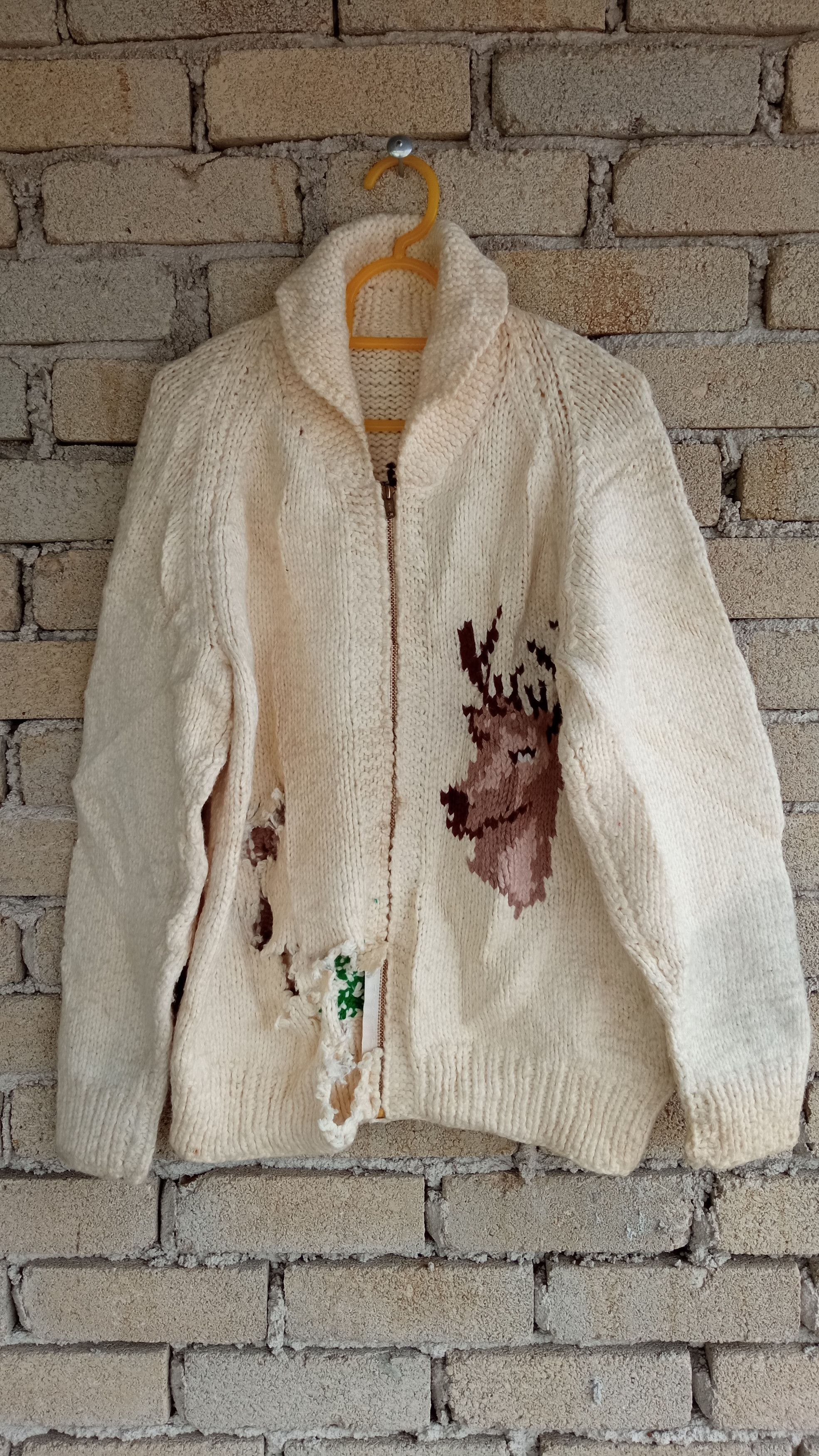 Japanese Brand × Vintage 🔥🔥Vintage Japanese Brand Distressed Knitwear Sweatshirt Size US M / EU 48-50 / 2 - 10 Thumbnail