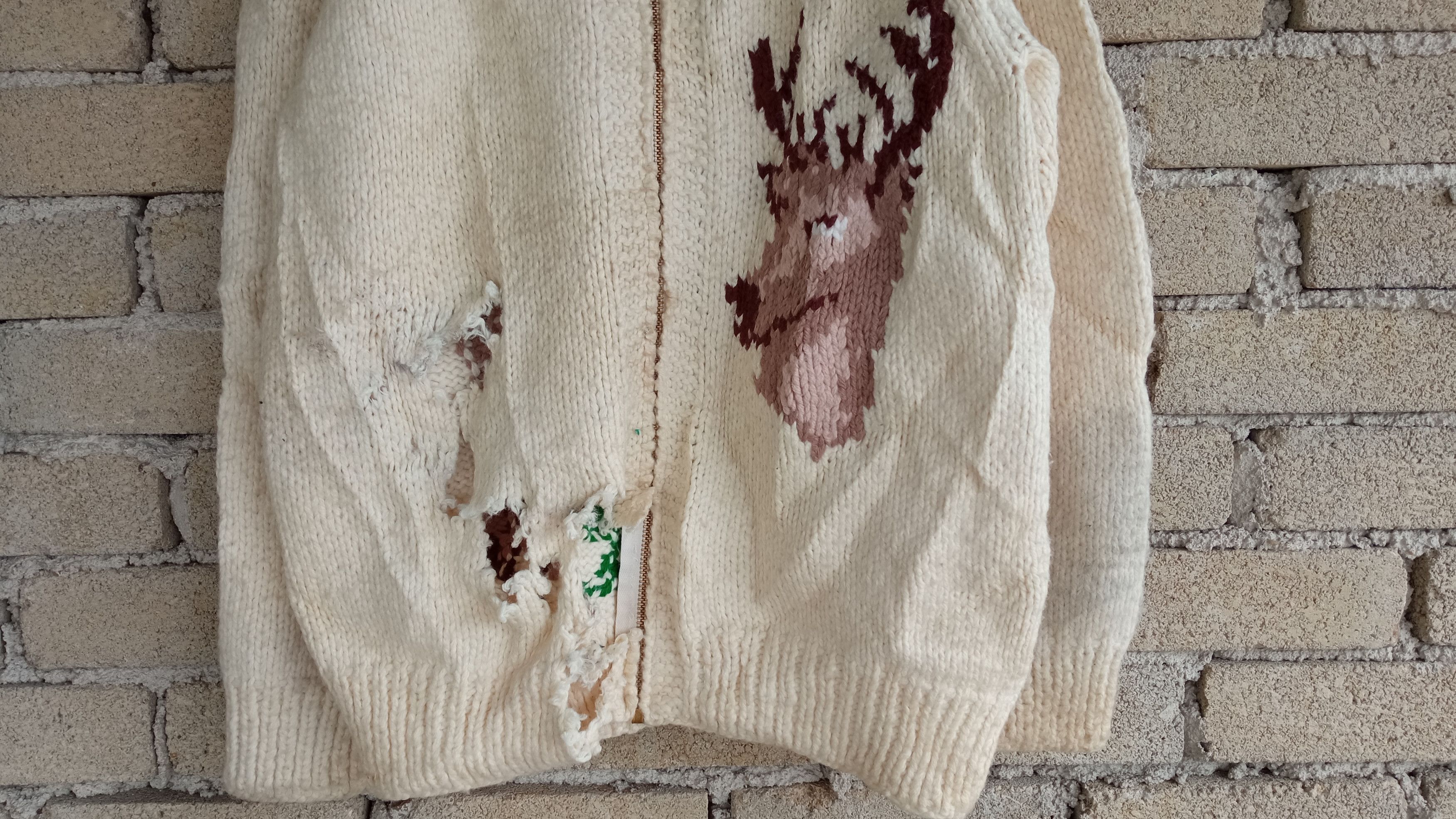 Japanese Brand × Vintage 🔥🔥Vintage Japanese Brand Distressed Knitwear Sweatshirt Size US M / EU 48-50 / 2 - 6 Thumbnail