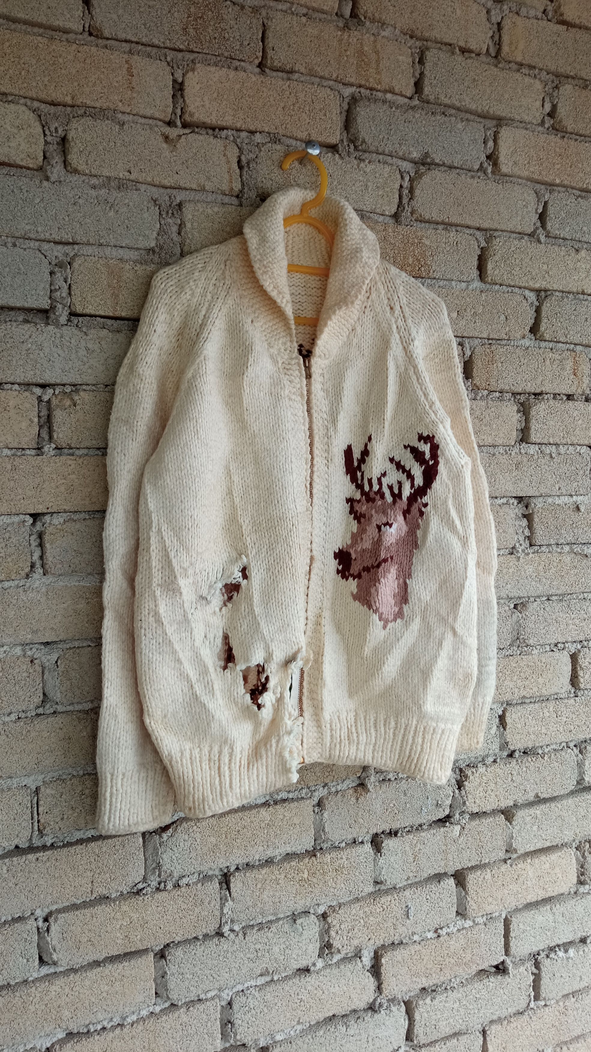 Japanese Brand × Vintage 🔥🔥Vintage Japanese Brand Distressed Knitwear Sweatshirt Size US M / EU 48-50 / 2 - 2 Thumbnail