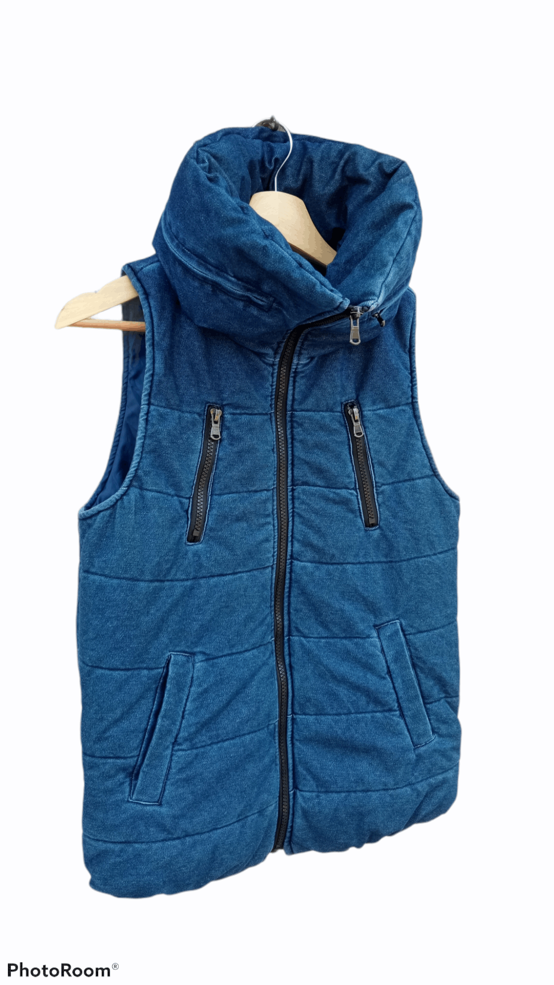 Indigo × Japanese Brand × Vintage 🔥🔥Japanese Brand Indigo Dye Sweater Vest Size US S / EU 44-46 / 1 - 2 Thumbnail