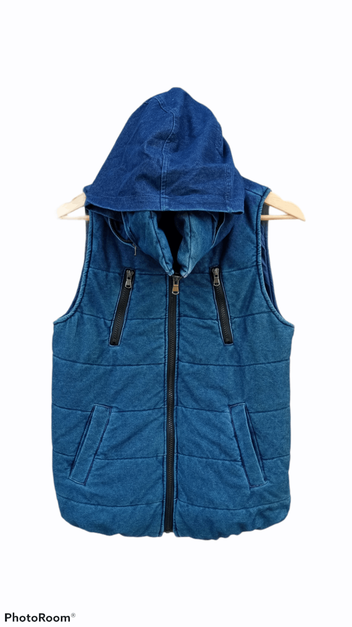 Indigo × Japanese Brand × Vintage 🔥🔥Japanese Brand Indigo Dye Sweater Vest Size US S / EU 44-46 / 1 - 4 Thumbnail