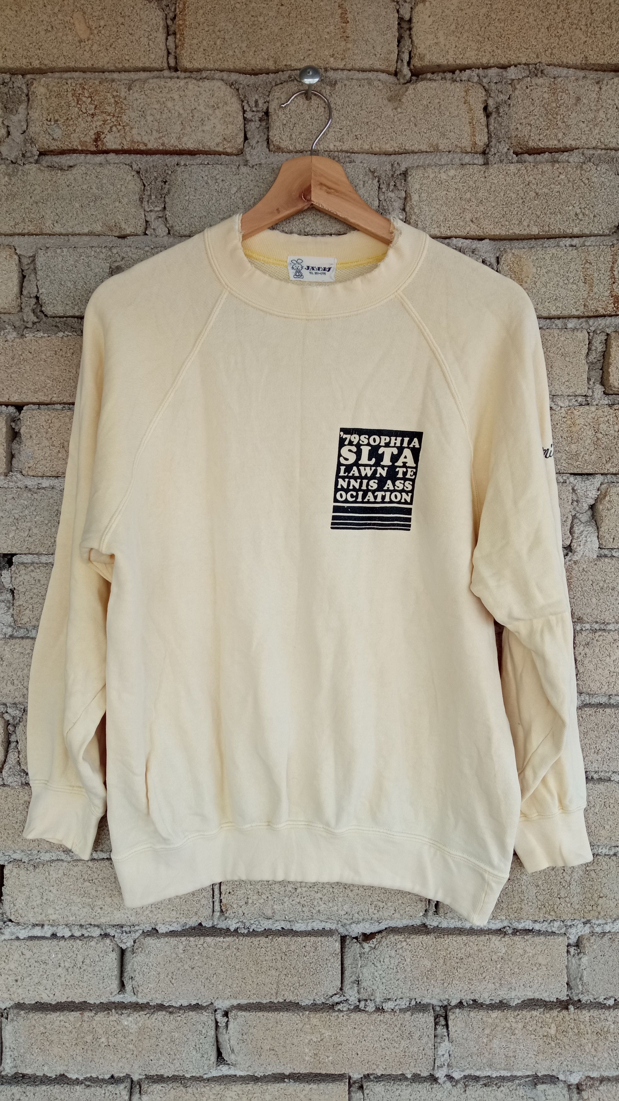 Japanese Brand × Vintage 🔥🔥Vtg '79 Sophia Slta Lawn Tennis Association Sweatshirt Size US M / EU 48-50 / 2 - 1 Thumbnail