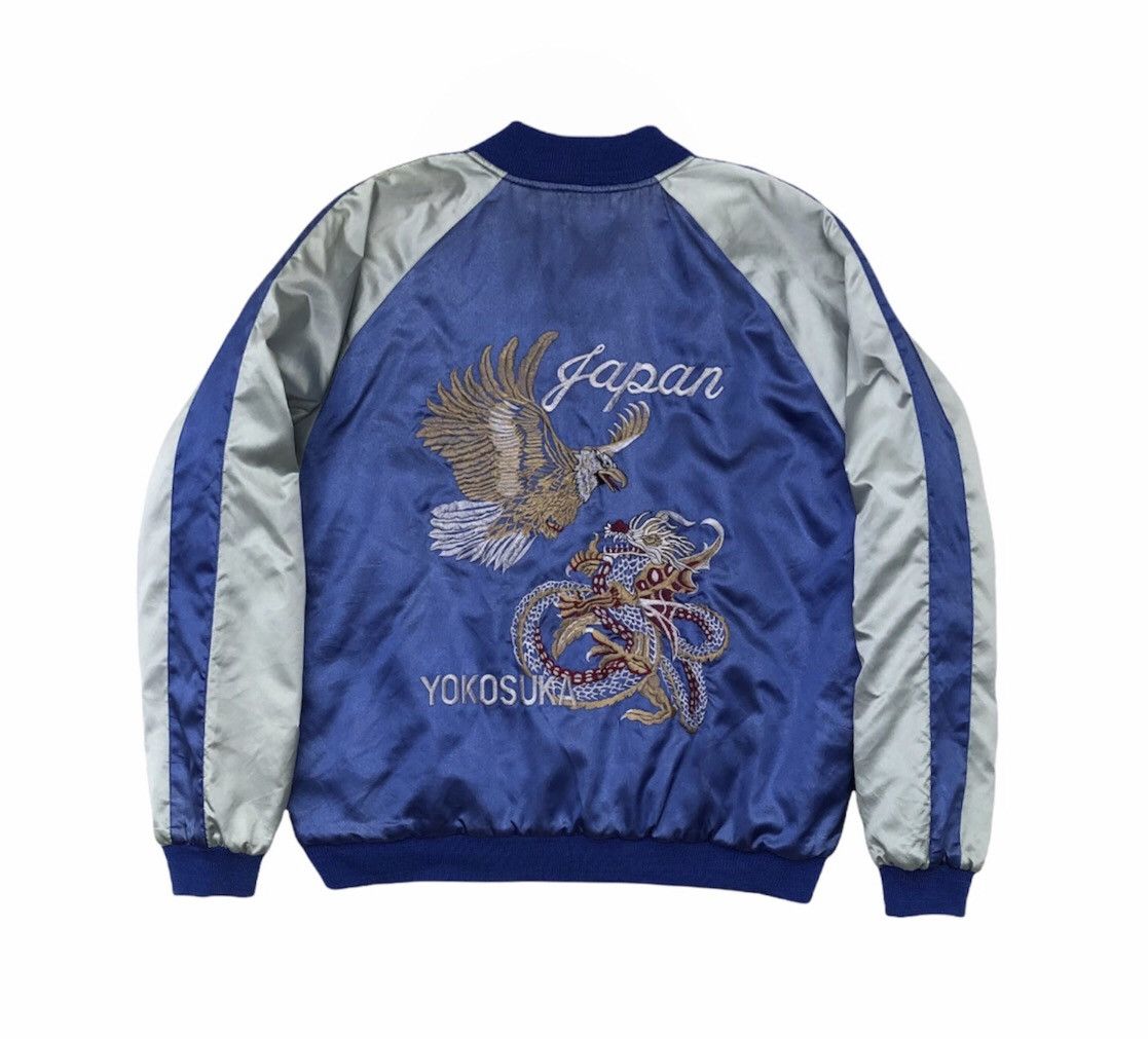 Vintage Japanese Brand Yokosuka Embroidery Souvenirs Sukajan Jacket Size US L / EU 52-54 / 3 - 1 Thumbnail