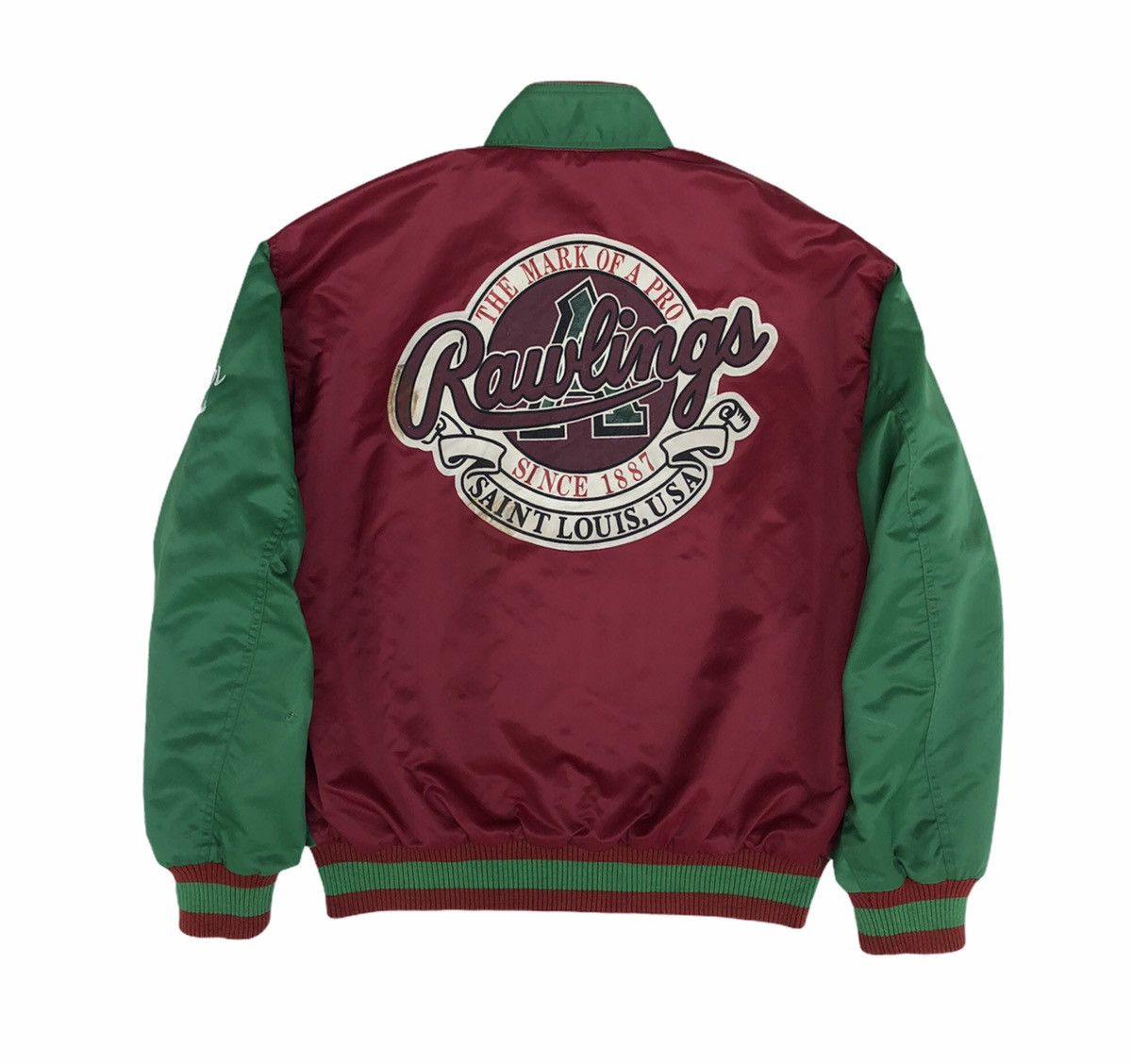 Vintage Rawling St Louis U. S. A Big Logo Varsity Jacket Size US M / EU 48-50 / 2 - 2 Thumbnail