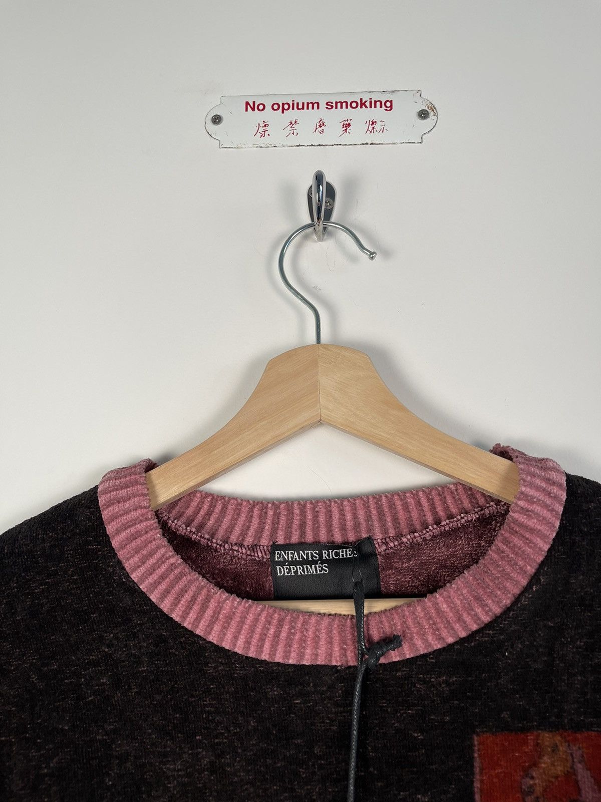Enfants Riches Deprimes 🚭MUSEUM LEVEL🚭ERD SS19 Runway Henry Darger Velour Sweater Size US M / EU 48-50 / 2 - 8 Thumbnail
