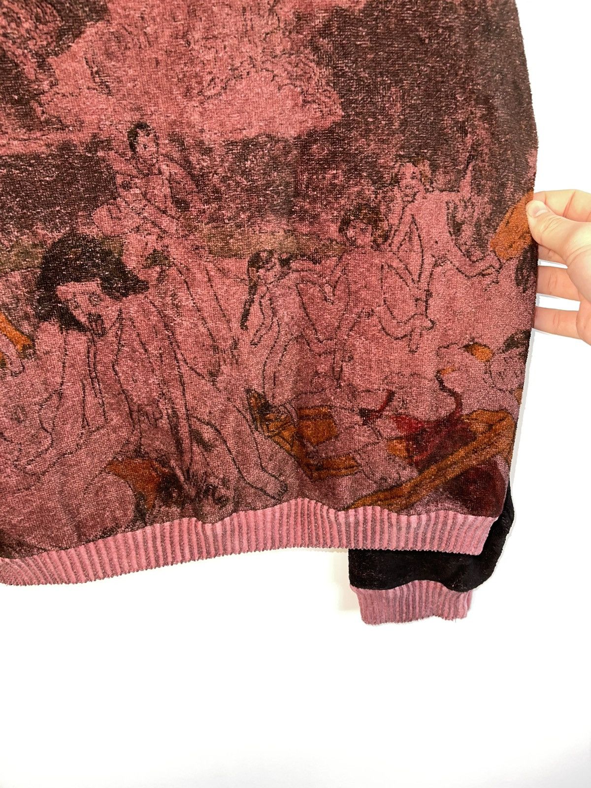Enfants Riches Deprimes 🚭MUSEUM LEVEL🚭ERD SS19 Runway Henry Darger Velour Sweater Size US M / EU 48-50 / 2 - 12 Thumbnail
