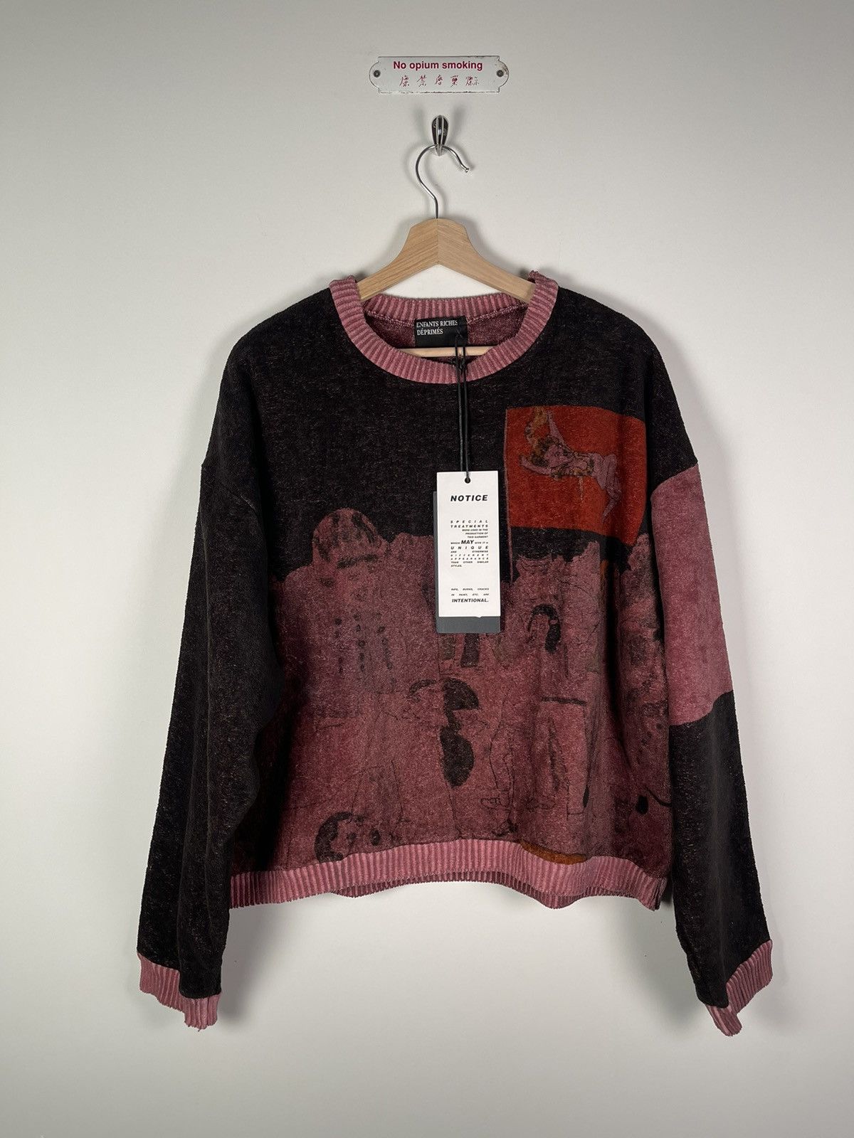 Enfants Riches Deprimes 🚭MUSEUM LEVEL🚭ERD SS19 Runway Henry Darger Velour Sweater Size US M / EU 48-50 / 2 - 2 Thumbnail