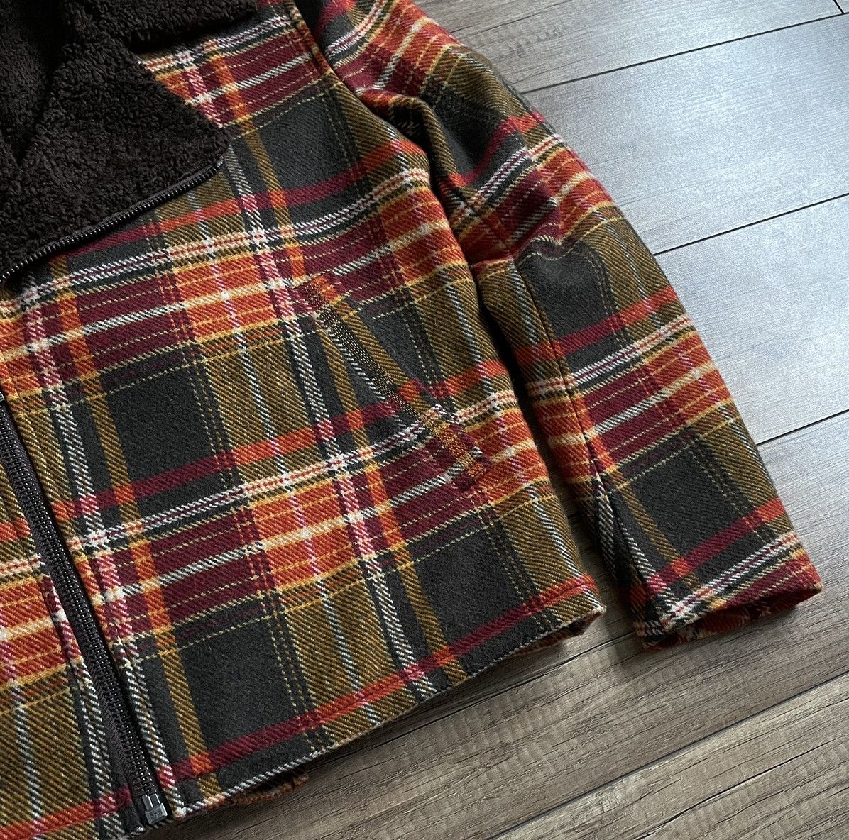 Nudie Jeans Nudie Jeans Checkered Flannel Biker Shearling Wool Jacket Size US S / EU 44-46 / 1 - 4 Thumbnail
