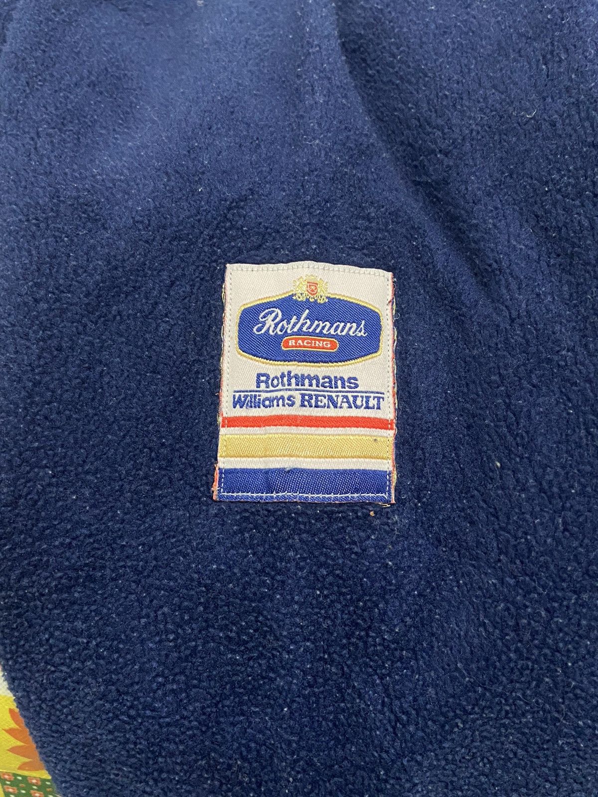 Gear for Sports Vintage 1995 Rothmans Racing William Renault Fleece Jacket Size US L / EU 52-54 / 3 - 11 Thumbnail