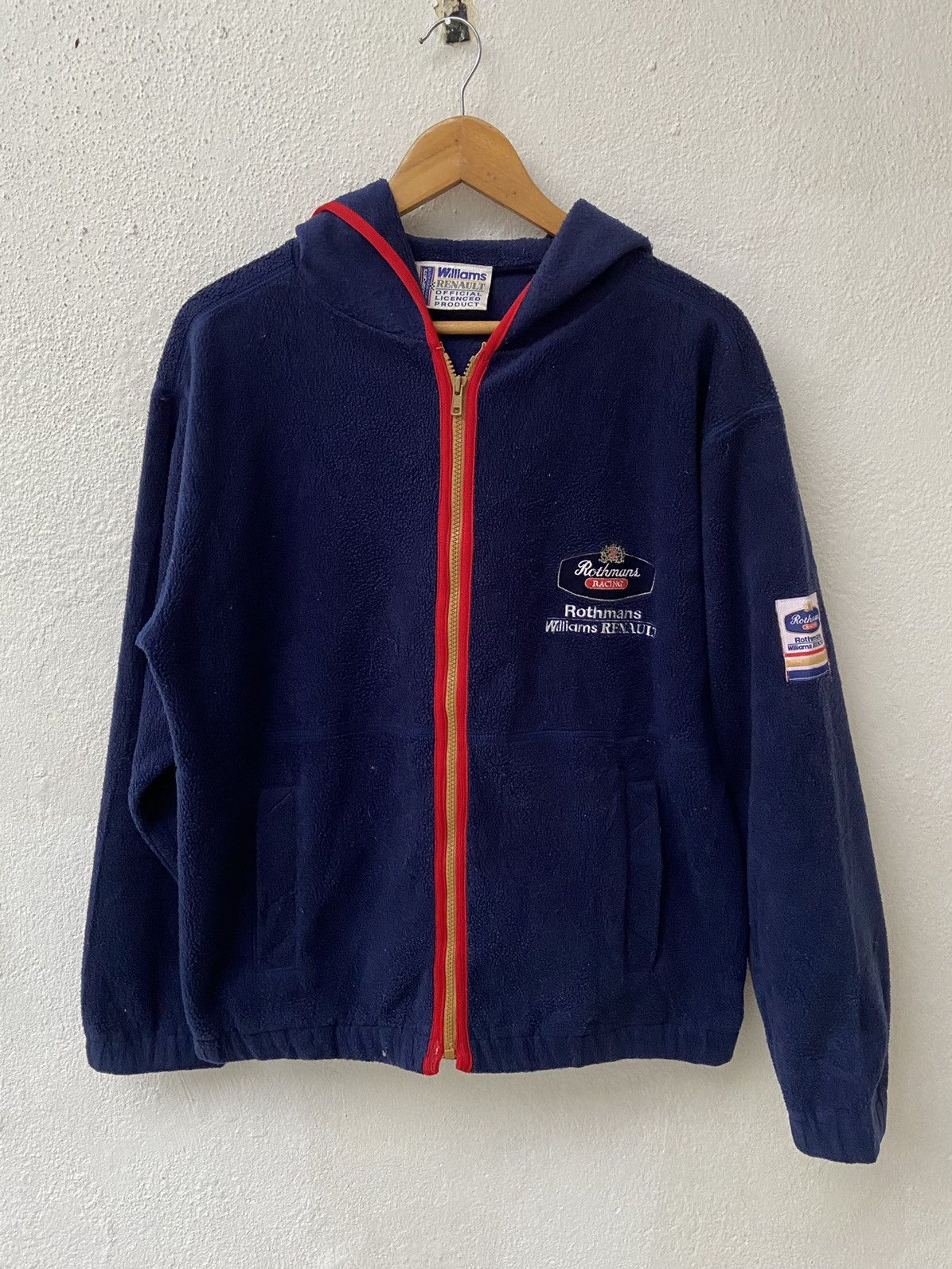 Gear for Sports Vintage 1995 Rothmans Racing William Renault Fleece Jacket Size US L / EU 52-54 / 3 - 2 Thumbnail