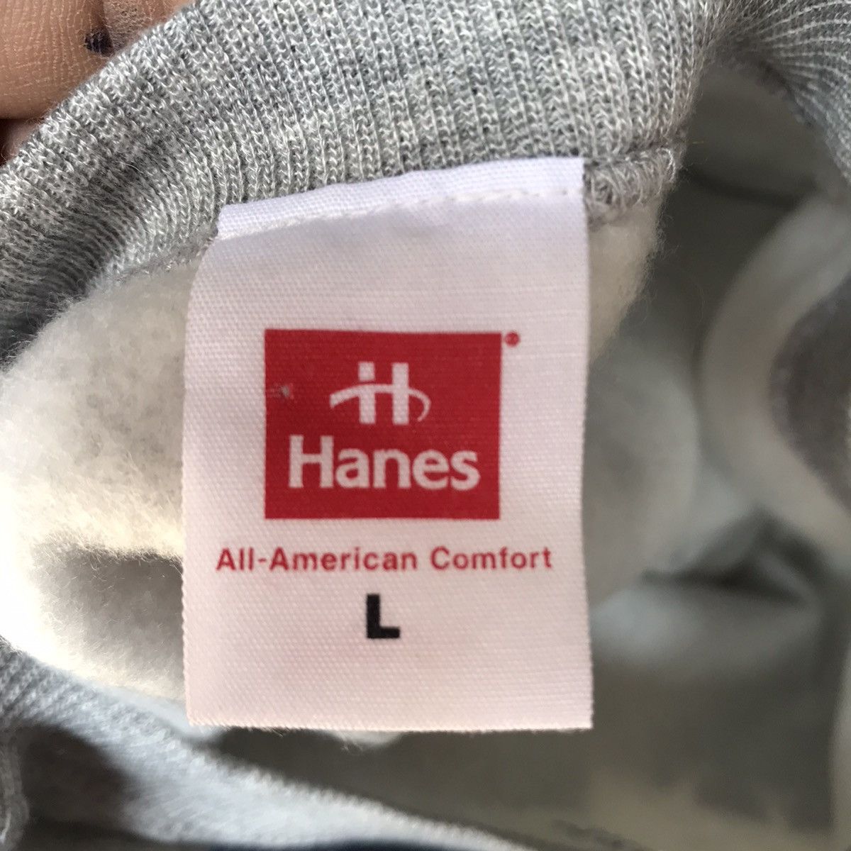 Hanes × Vintage Made In Japan Hanes Big Logo Crewneck Sweatshirt Size US L / EU 52-54 / 3 - 4 Thumbnail