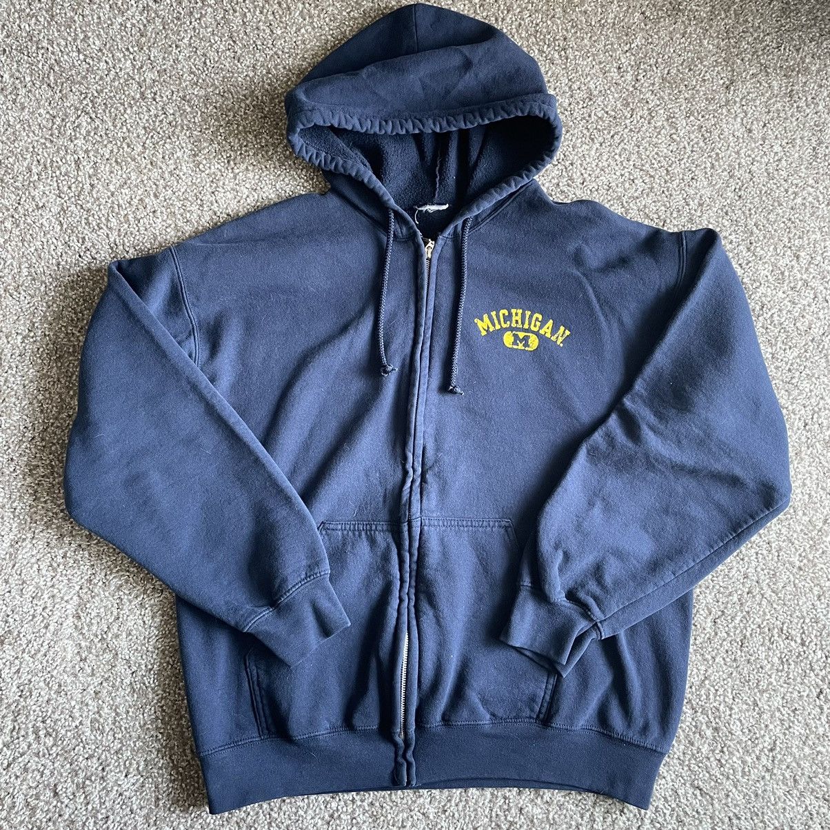 Vintage vintage 90s michigan zip up Size US L / EU 52-54 / 3 - 1 Thumbnail