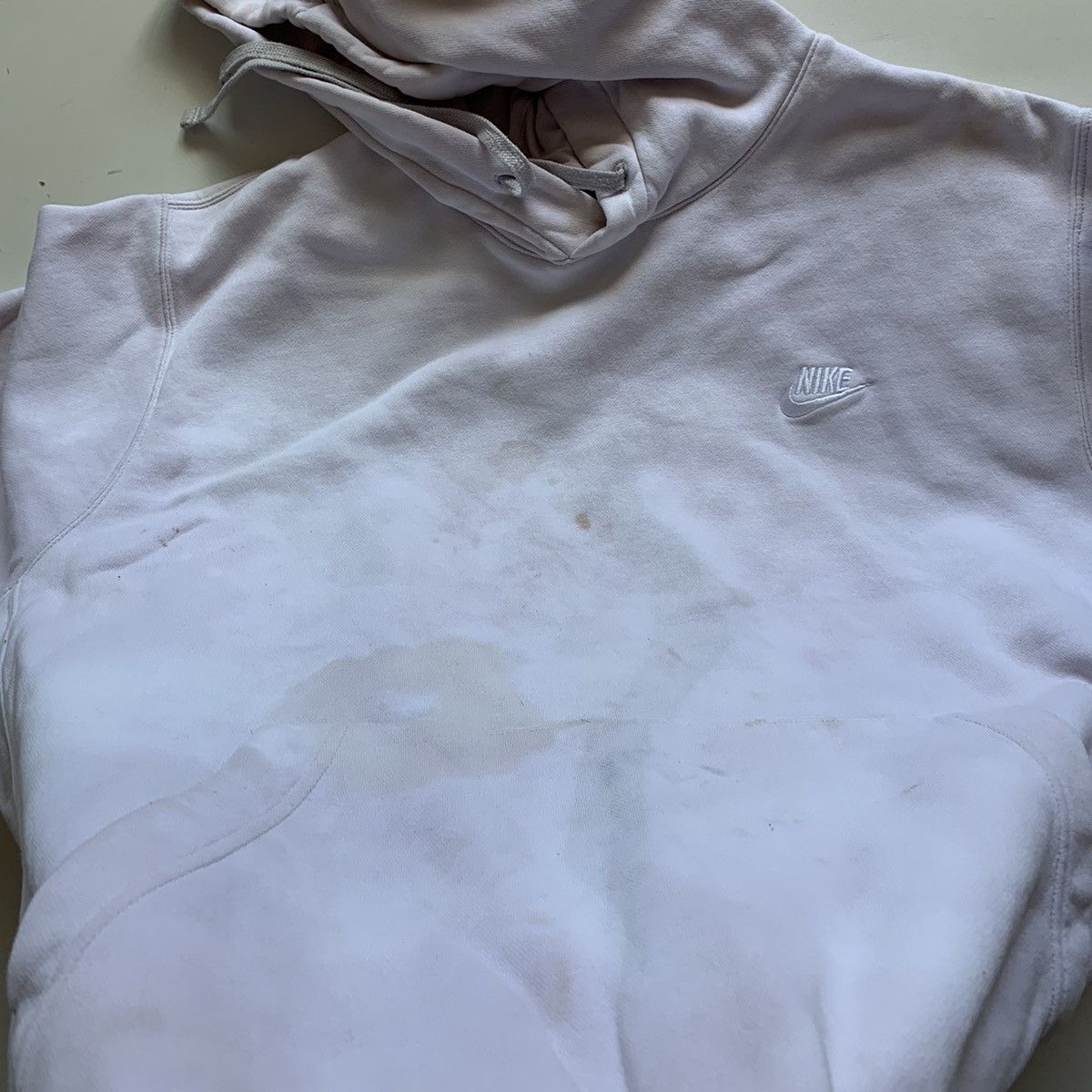 Nike Vintage 2000s Nike Embroidered Swoosh Hoodie Men's XL White Size US XL / EU 56 / 4 - 3 Thumbnail