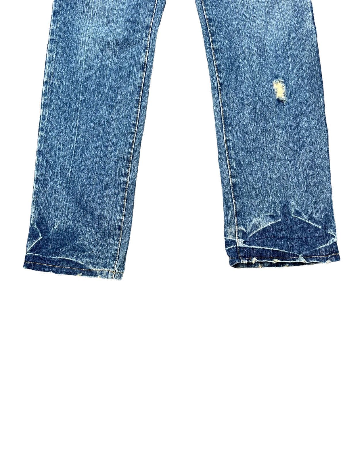 If Six Was Nine Vintage Denim Peace Painted Size US 34 / EU 50 - 5 Thumbnail